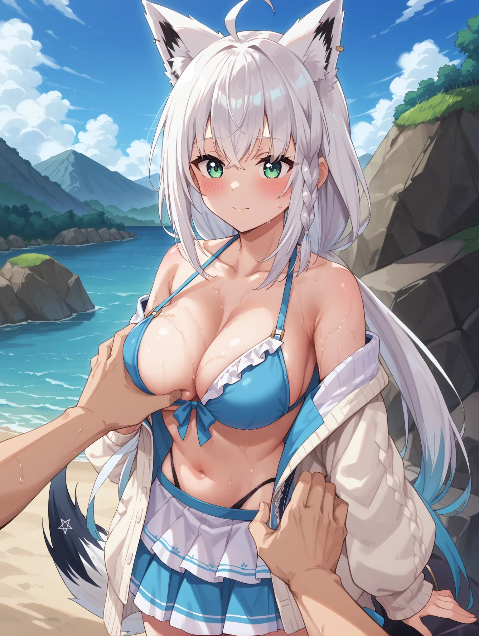 【白上フブキエロ画像】ホロライブ所属のキツネぶいちゅーばーなフブキングのエッチなAI画像375枚！（4ページ目）_次ページのエロ画像