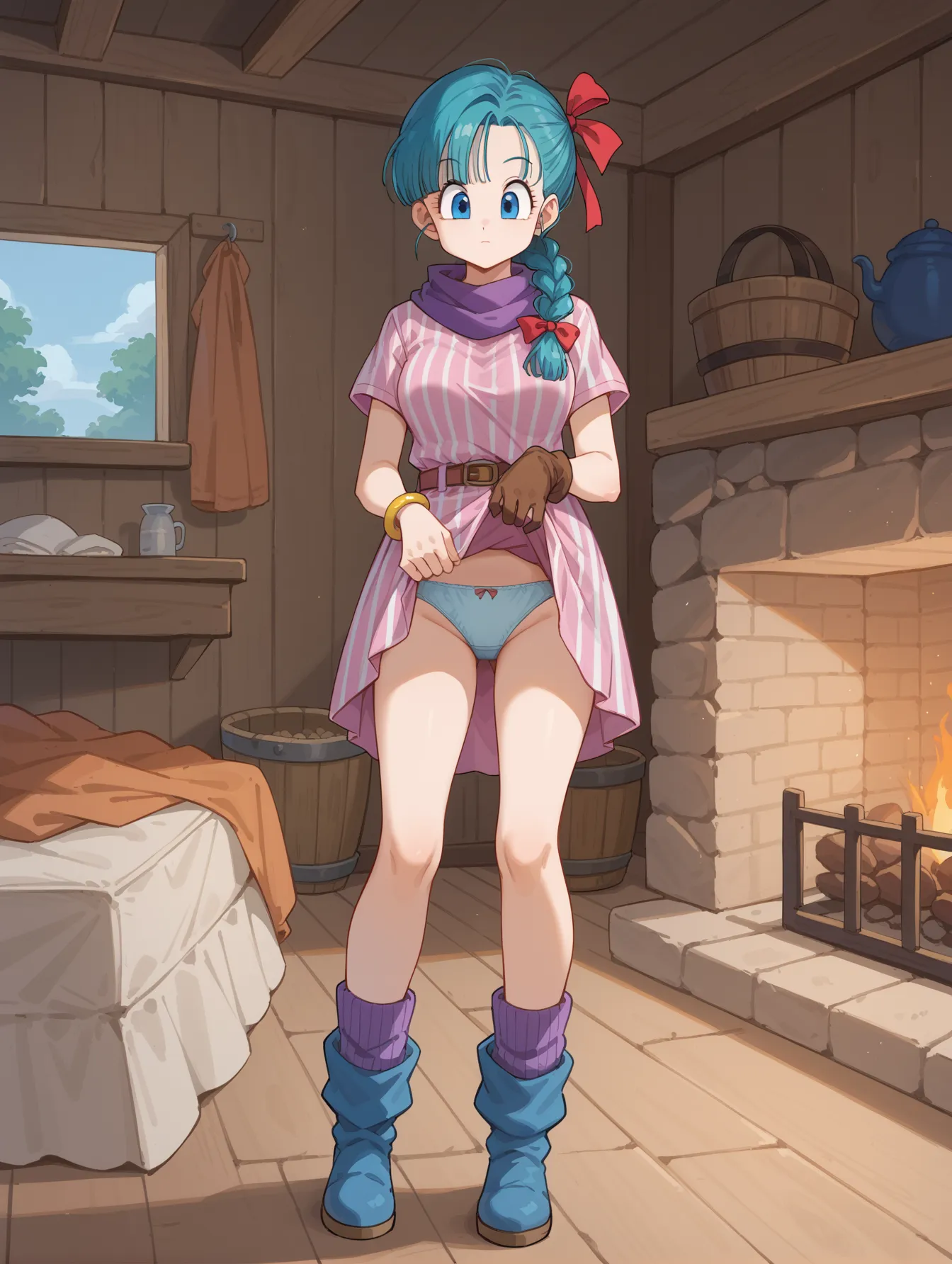 【ブルマ(Bulma)エロ画像】ドラゴンボールに登場するメインヒロインでお色気担当なブルマちゃんのAI画像400枚！(5ページ目)_次ページのエロ画像