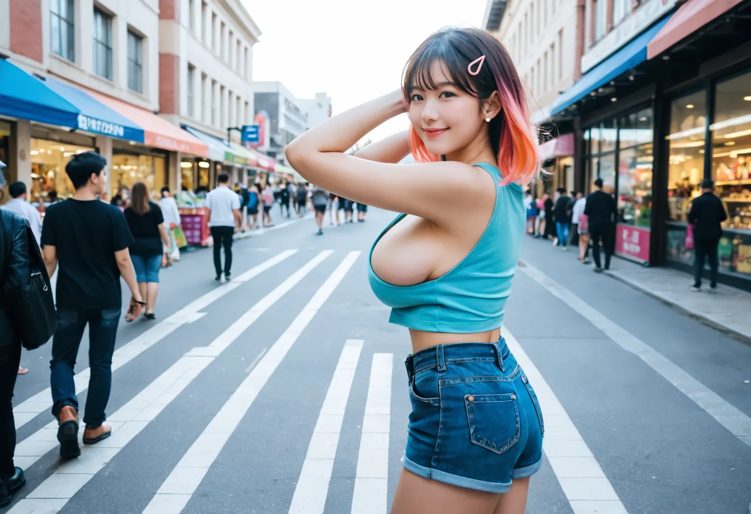 【爆乳AIエロ画像】もはや爆超えて神？！超デカおっぱい女子のムチムチ感がたまらんAI画像391枚！_下一頁A片圖片