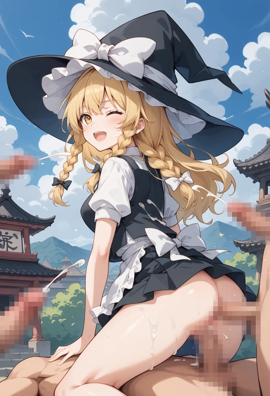 【東方エロ画像】東方Projectに登場する主人公のエッチなAI画像400枚！_次ページのエロ画像
