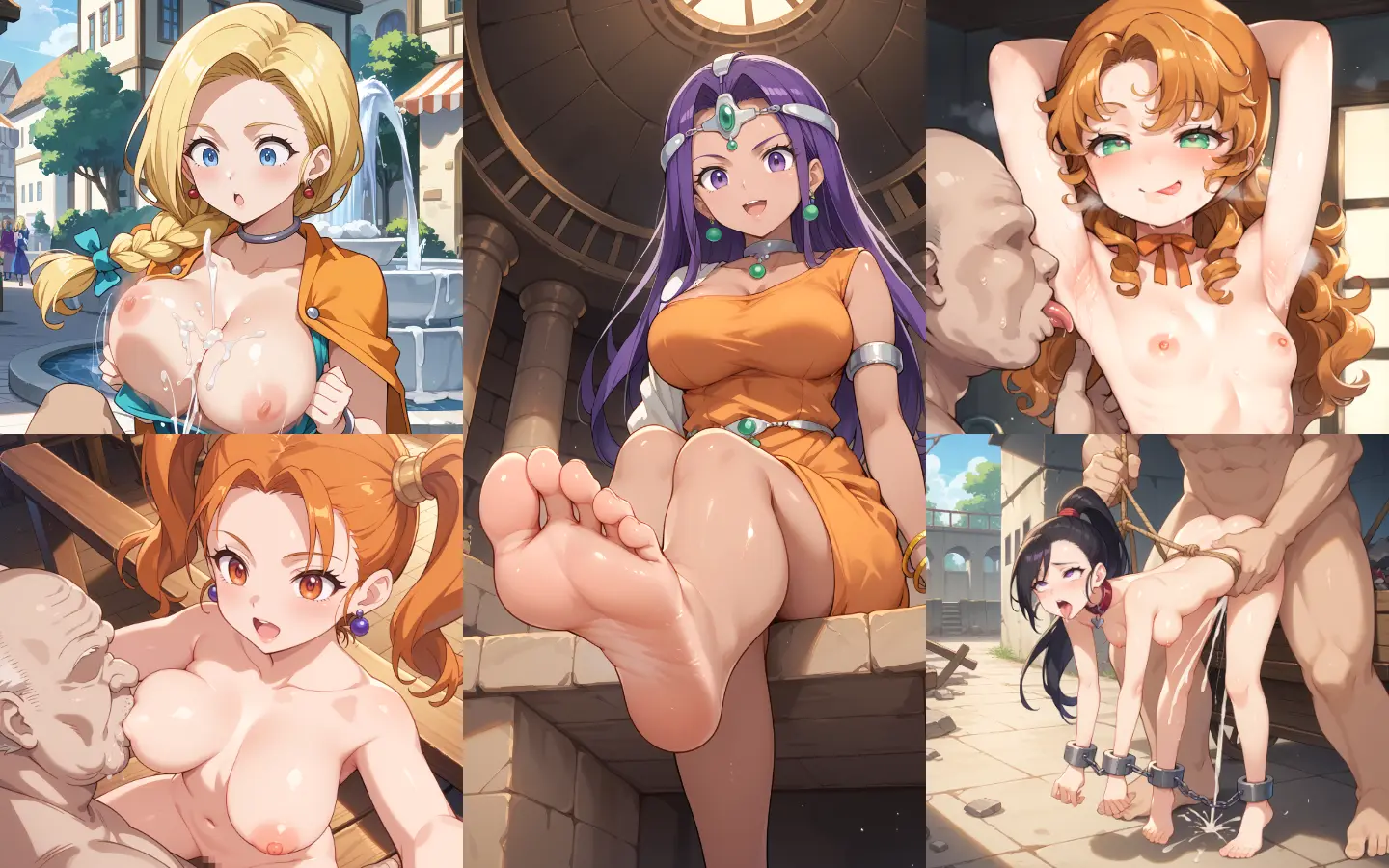 ドラゴンクエスト4～11に登場する女性キャラクターたちのエッチなAI画像463枚！