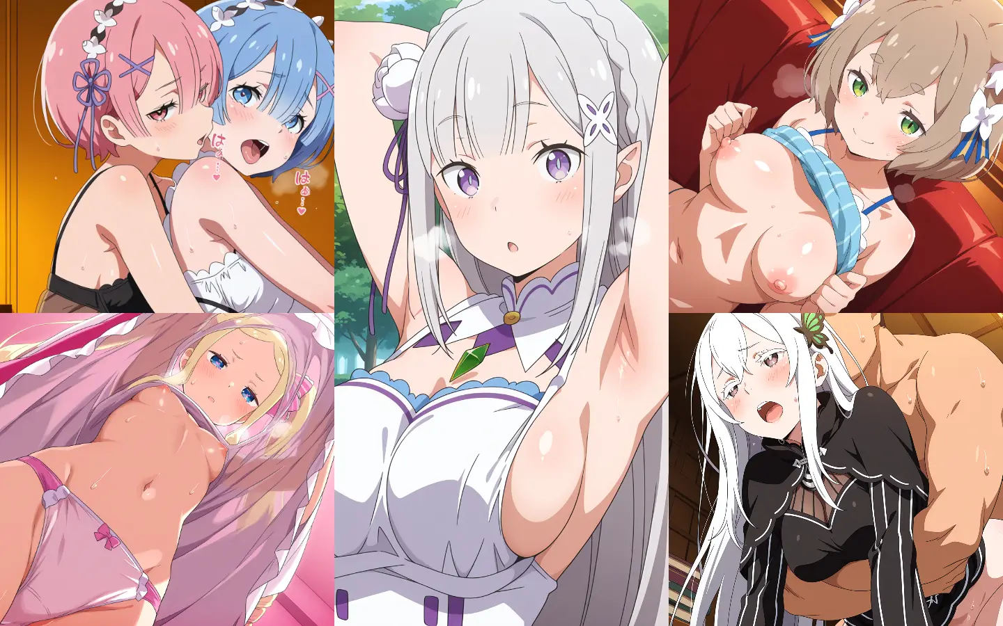 リゼロに登場するセクシーで可愛い女の子たちのエッチな画像200枚！