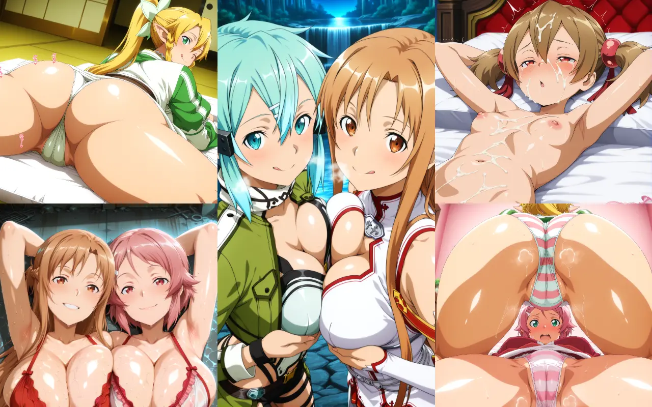 SAOに登場するセクシーで可愛い女の子たちのエッチなAI画像500枚！