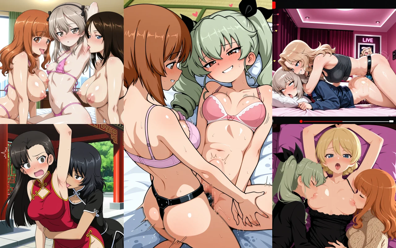 ガールズ＆パンツァーのえっちな百合エロ画像50枚