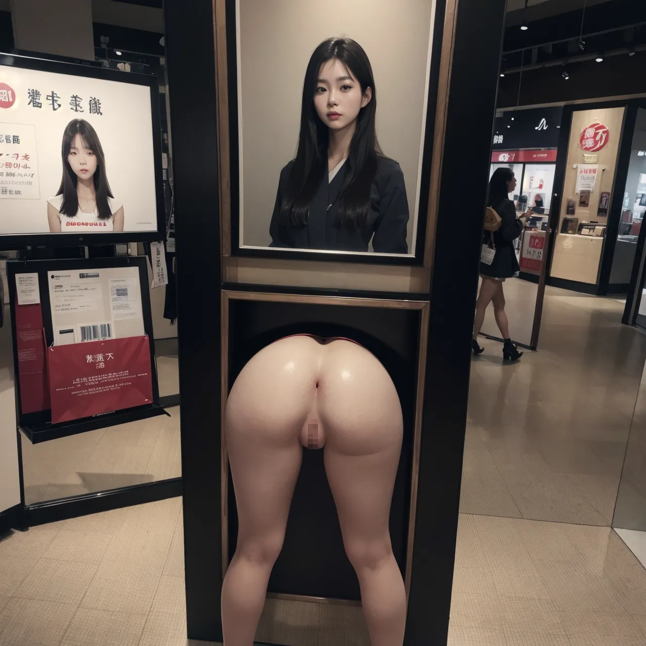 【AI壁尻】壁尻エロ画像200枚まとめ！ナニコレ珍〇景に出そうな謎にエロい光景をご覧くださいｗｗ_次ページのエロ画像