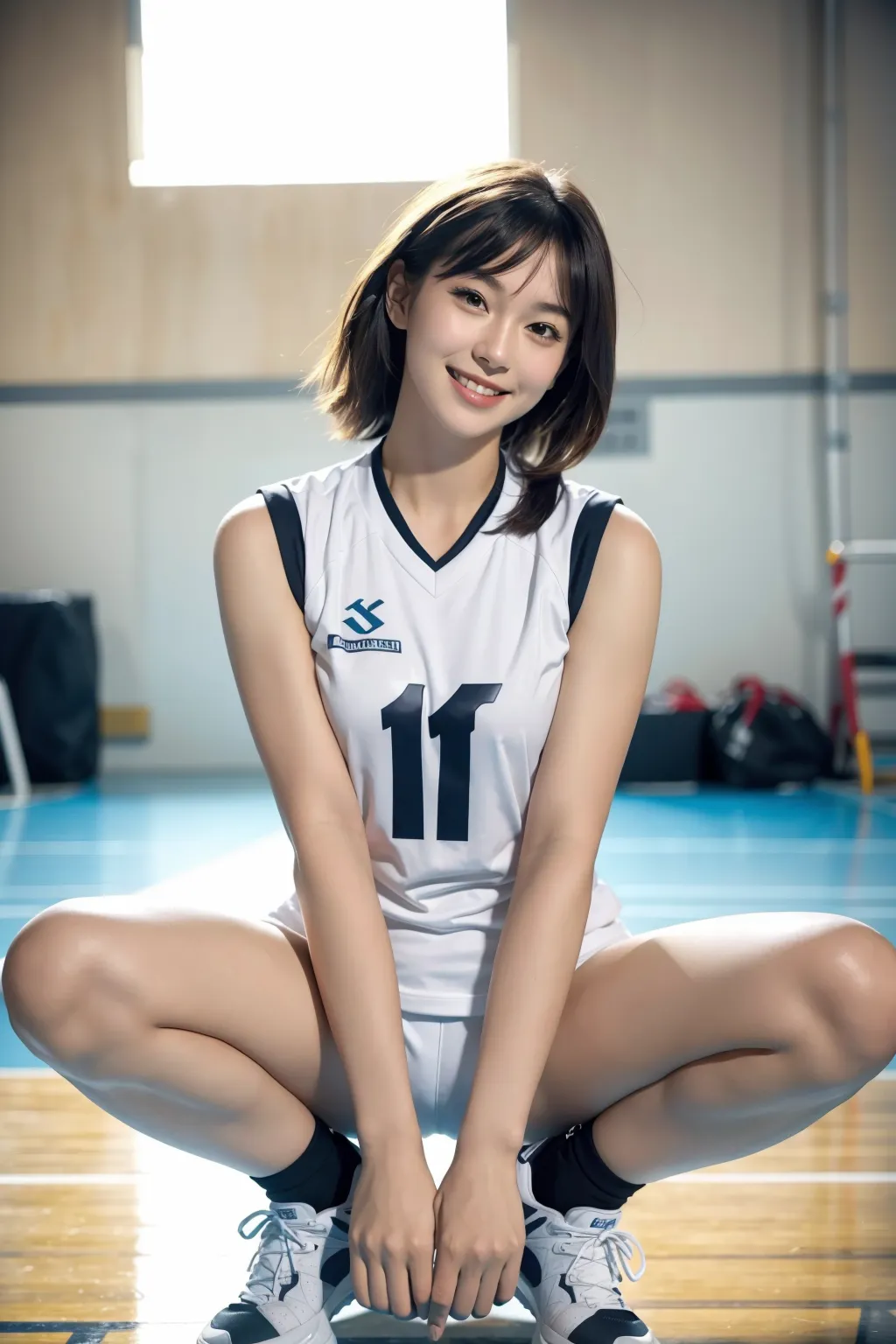 【AIバレー】JKバレーボール部エロ画像200枚まとめ！美少女達の部活中写真集をAIで作成！エッチなサービスショットもあるよ！ (Page 4)_Previous-page porn image