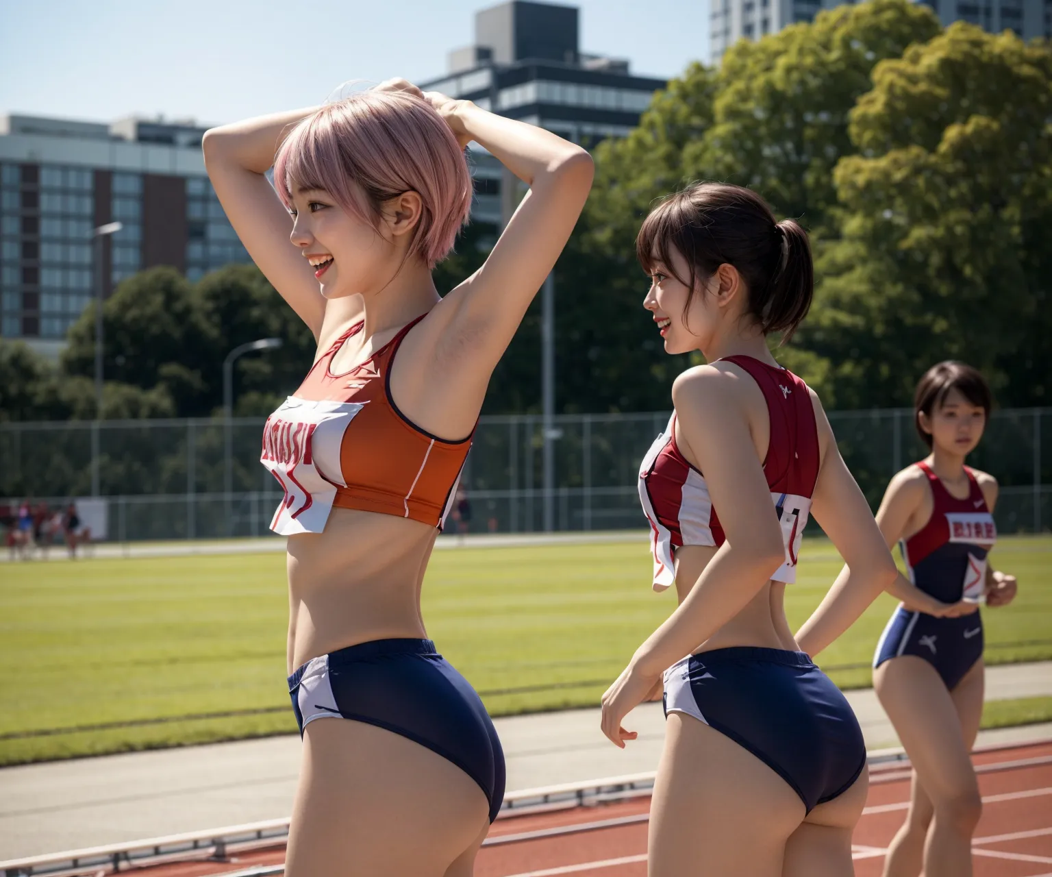 【陸上女子AIエロ画像】エチエチな恰好で走る美少女たちのAIエロ画像240枚まとめ！素っ裸で外を走ってる変態女子もいますｗｗ_下一页色图