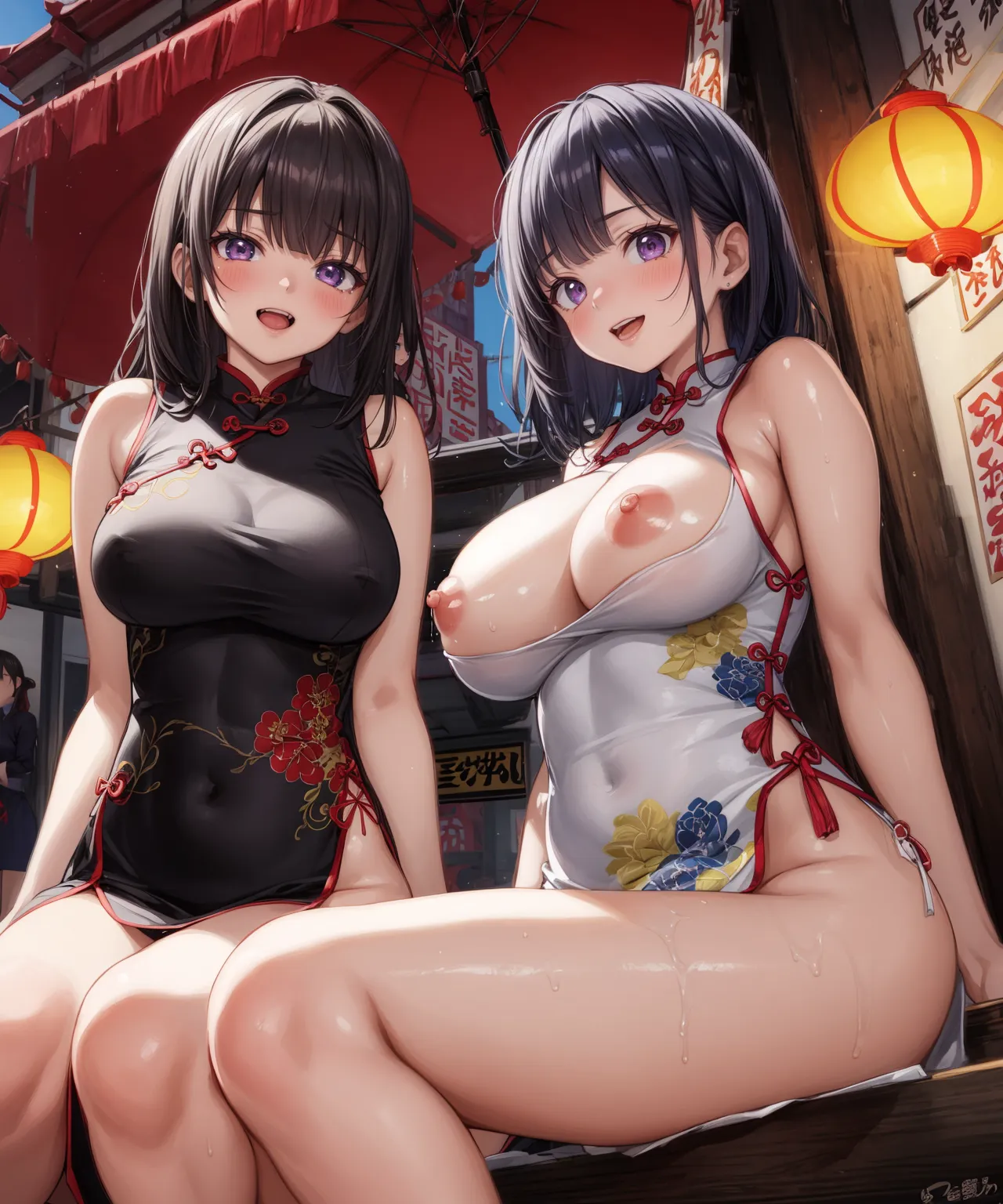 【チャイナドレスエロ画像】「このドレス、似合ってるかな？」 キュン死する可愛いAIイラストエロ画像252枚まとめ！(6ページ目)_下一頁A片圖片