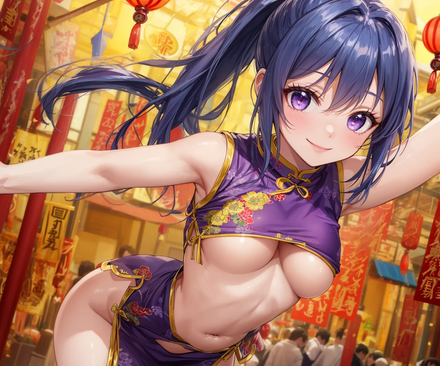 【チャイナドレスエロ画像】「このドレス、似合ってるかな？」 キュン死する可愛いAIイラストエロ画像252枚まとめ！(4ページ目)_Previous-page porn image