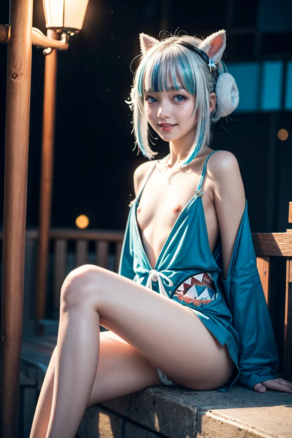 【がうるぐらコスプレAIエロ画像】人気VTuberのGawr GuraちゃんのコスプレAIエロ画像410枚まとめ！童顔貧乳美少女たちがロリ鮫娘に大変身！_下一頁色圖