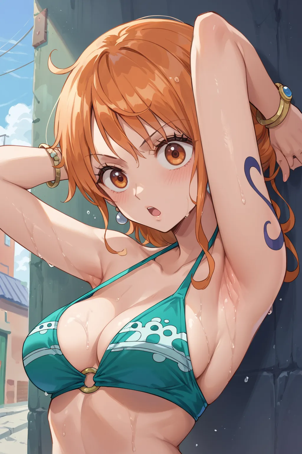 【ナミAIエロ画像】人気漫画・アニメのワンピースに登場するナミのAIエロ画像をH度増し増しで500枚まとめ！_Next-page porn image