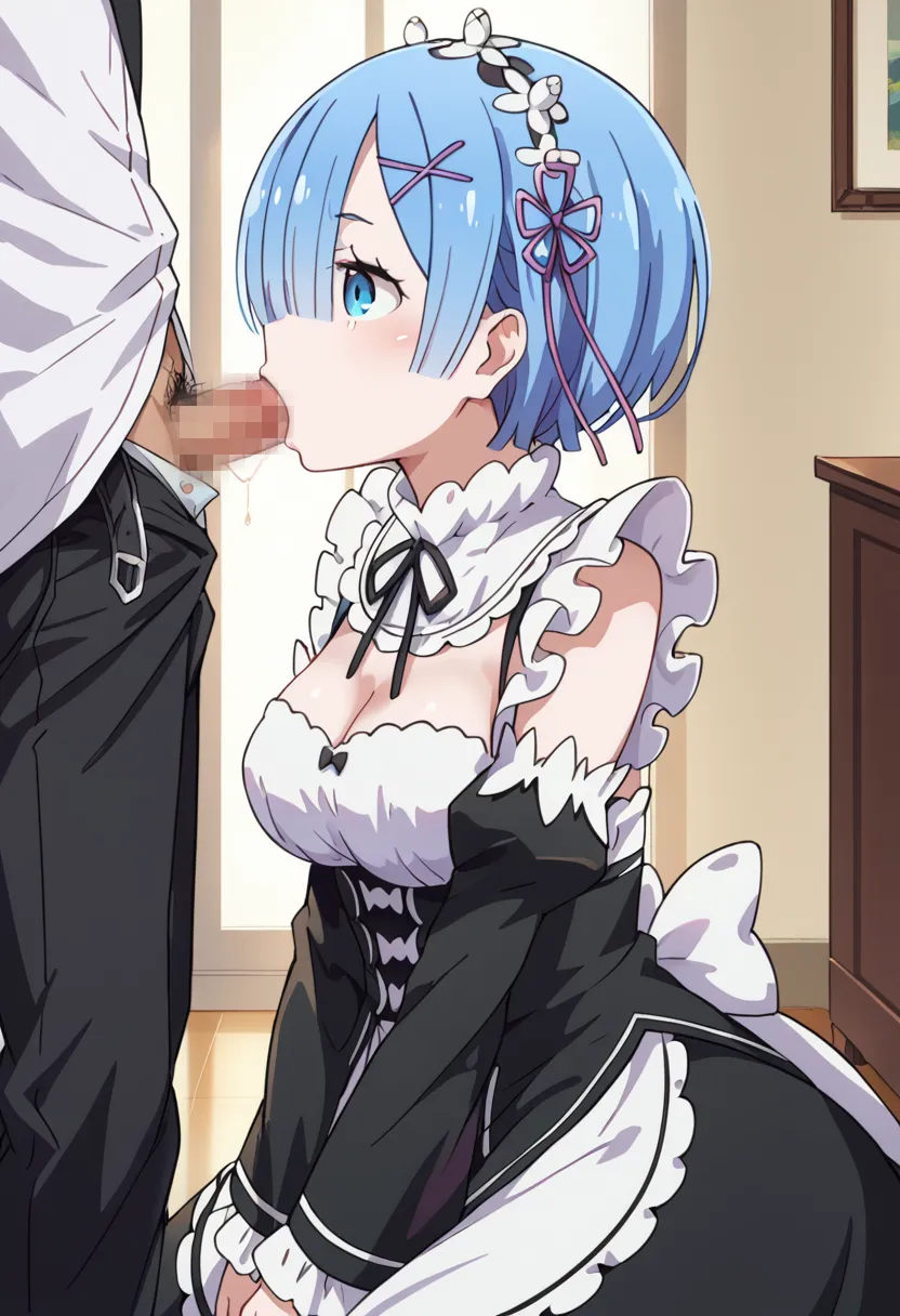 【レムエロ画像】リゼロに登場するレムちゃんのエッチなAIイラスト画像400枚まとめ！_다음 페이지 야동 사진