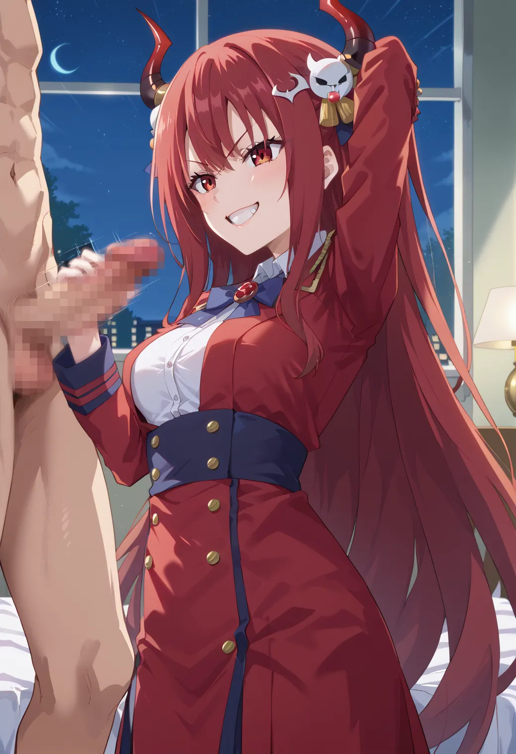 【手コキ足コキエロ画像】最近のAIで生成した二次元の女の子がペニスをしごく画像がシコ過ぎるから一回見てくれ！ｗｗｗ（画像511枚）（2ページ目）_次ページのエロ画像