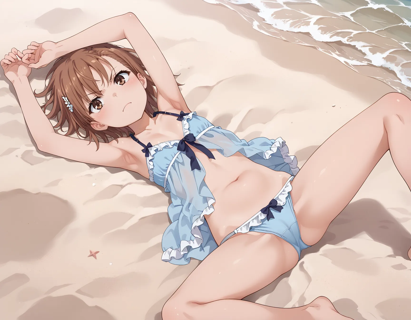 【御坂美琴エロ画像】とある科学の超電磁砲に登場するみことちゃんのエッチなAIイラスト画像440枚まとめ！(4ページ目)_前ページのエロ画像