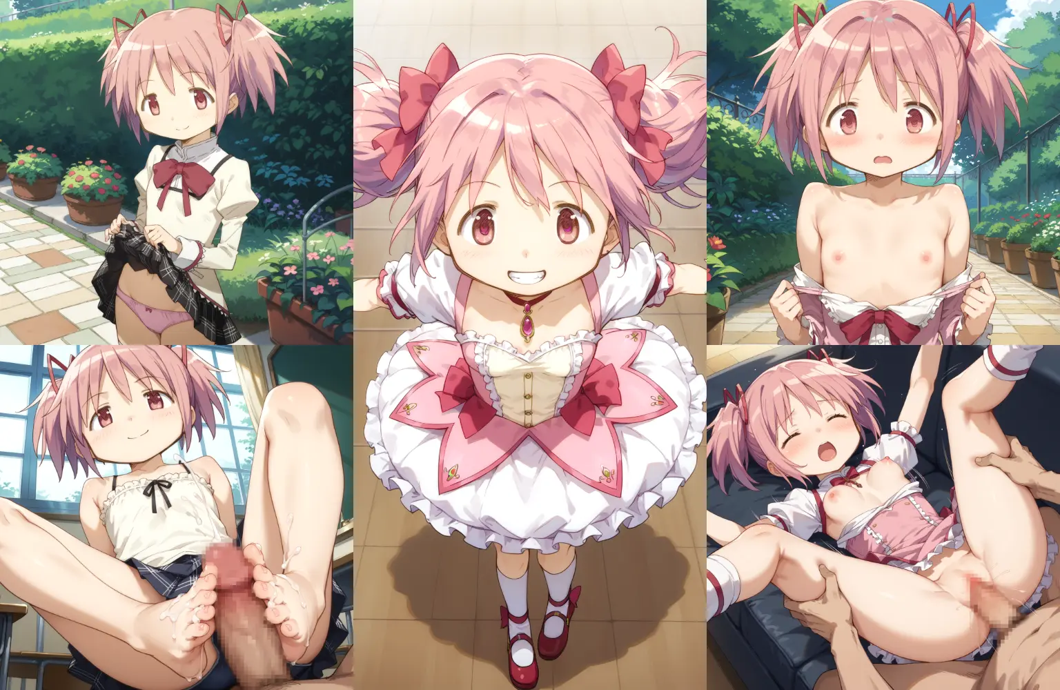 まるで公式？！鹿目まどかちゃんAI画像500枚！塗りにも要注目！