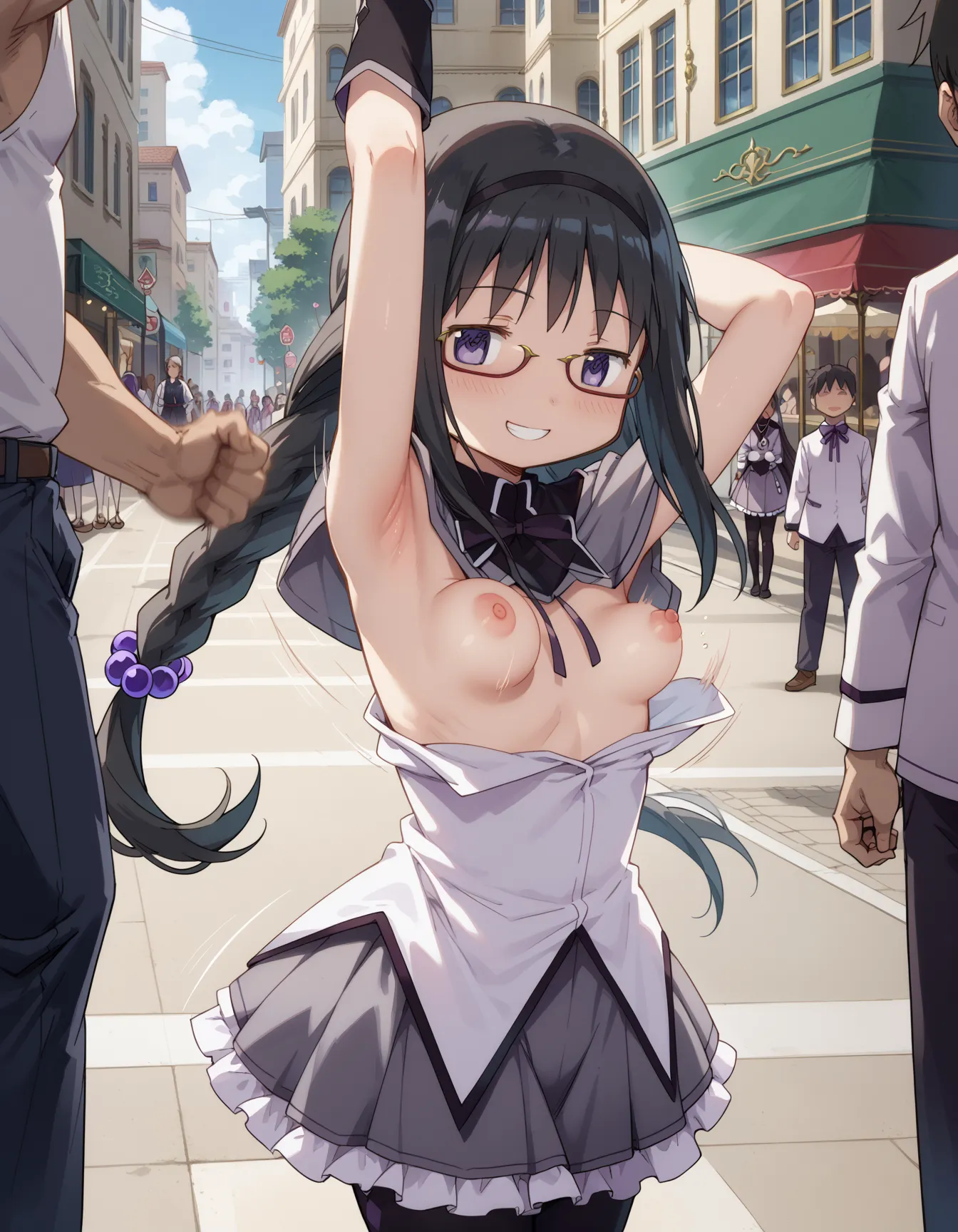 【ほむらエロ画像】まどマギに登場する暁美ほむらちゃんAI画像500枚！(眼鏡Verもあります) (Page 5)_Next-page porn image