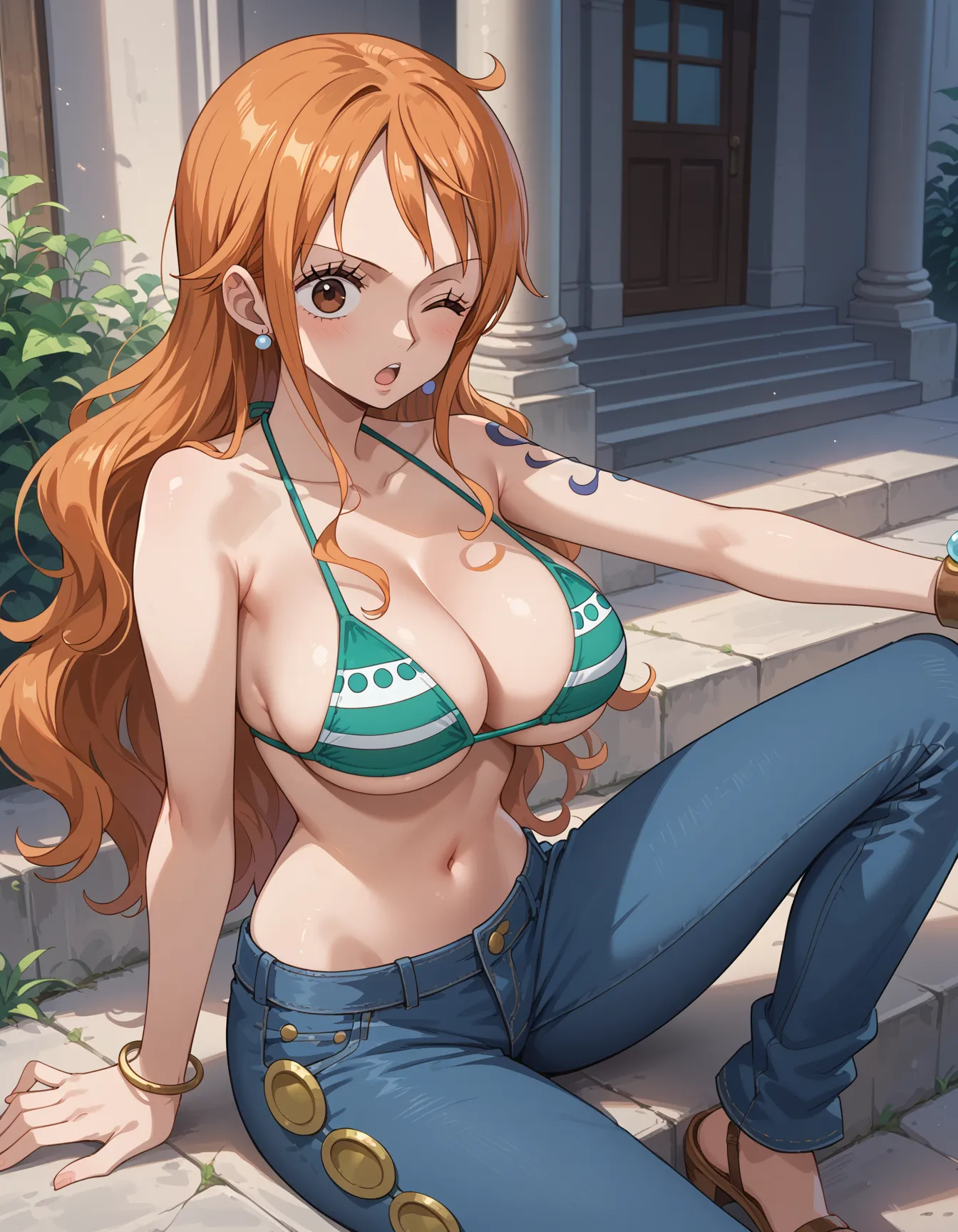 【ナミエロ画像】ワンピースに登場するナミちゃんのエッチなAI画像500枚！(3ページ目)_次ページのエロ画像