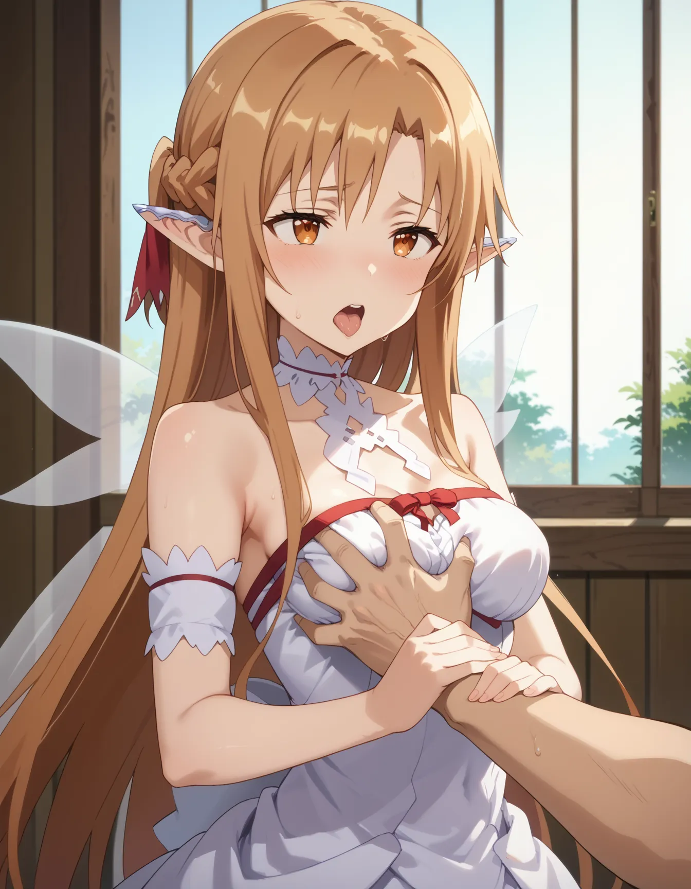 【アスナエロ画像】ソードアート・オンラインに登場する結城明日奈ちゃんのエロいAI画像500枚！(5ページ目)_前ページのエロ画像