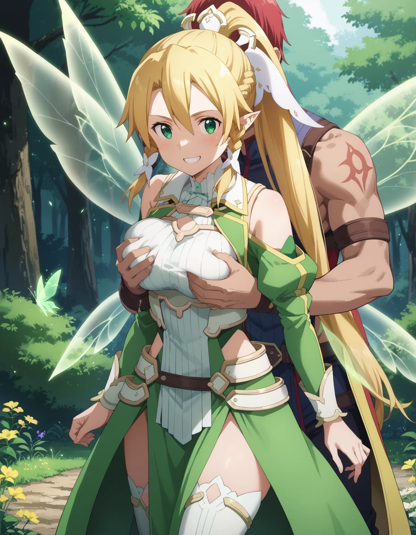 【リーファエロ画像】ソードアート・オンラインに登場するリーファちゃんのエロいAI画像432枚！_次ページのエロ画像