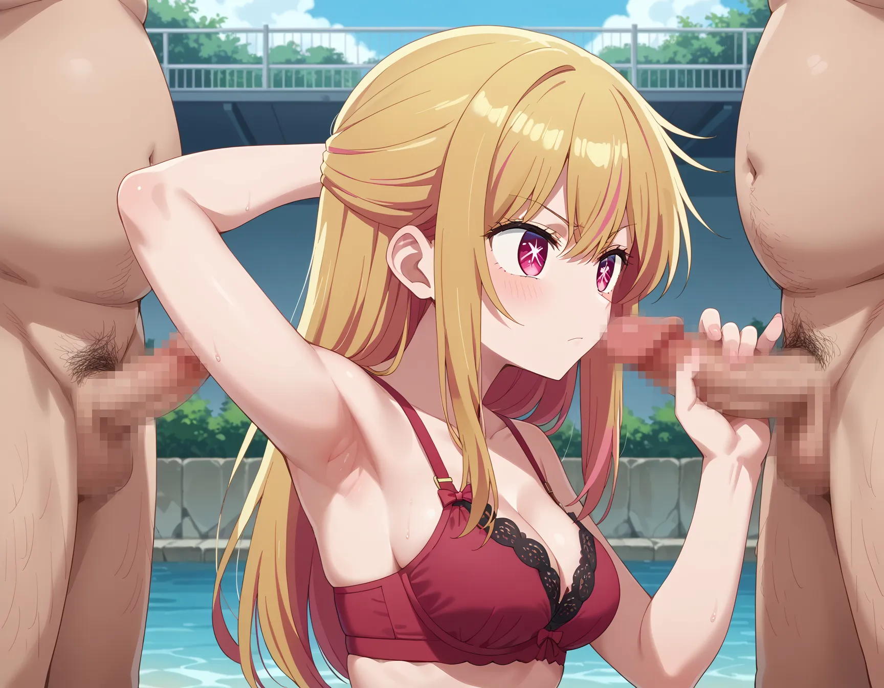 【星野瑠美衣(ルビー)エロ画像】推しの子に登場するメインキャラで金髪美少女ルビーちゃんのエロいAI画像450枚！（5ページ目）_前ページのエロ画像