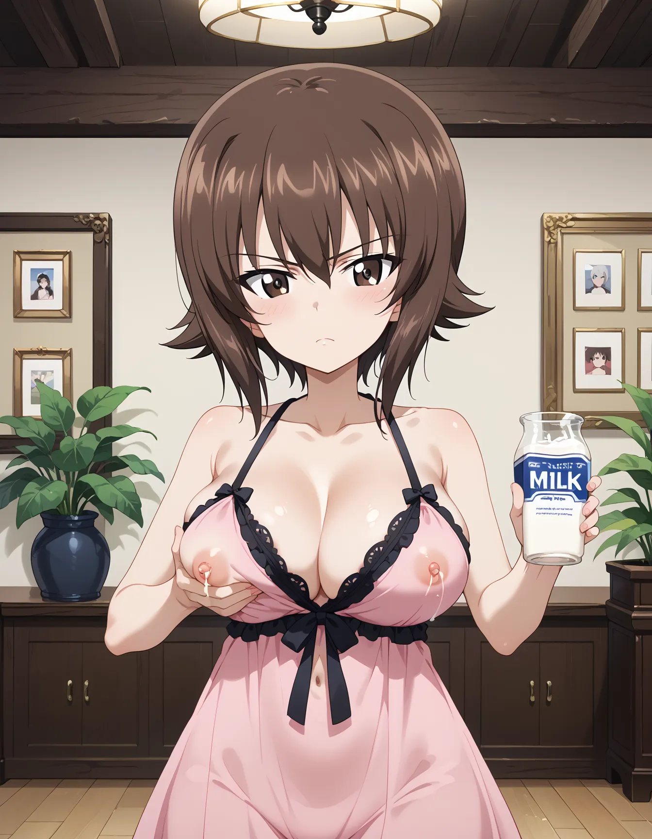 【西住まほエロ画像】ガルパンに登場する主人公の姉で巨乳なまほたんのエロいAI画像431枚！ (Page 5)_Next-page porn image