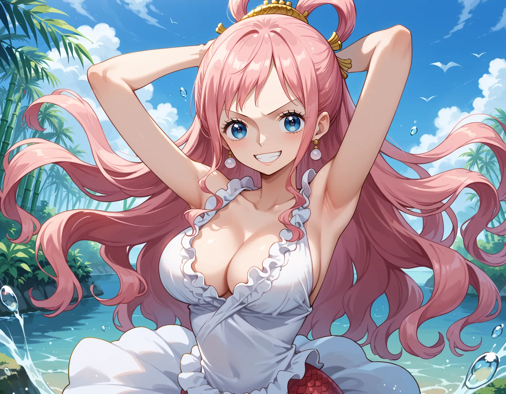 【しらほしエロ画像】ワンピースに登場する極上な身体の人魚姫しらほしちゃんのエロいAI画像440枚！（第7页）_下一页色图