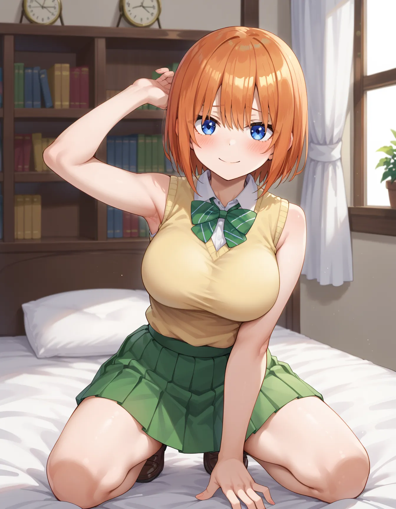 【中野四葉エロ画像】五等分の花嫁に登場する五つ子の四女四葉ちゃんのエロいAI画像380枚！(4ページ目)_Next-page porn image