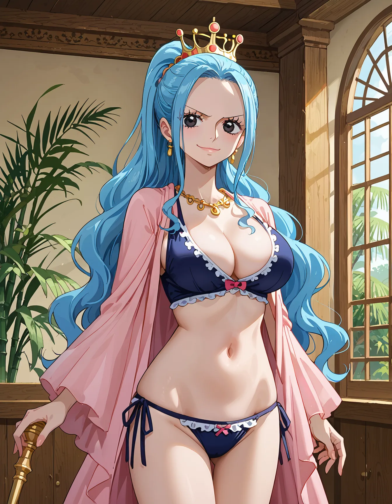 【ネフェルタリ・ビビエロ画像】ワンピースに登場する砂漠の国の巨乳王女ビビちゃんのエッチなAI画像397枚！_下一页色图