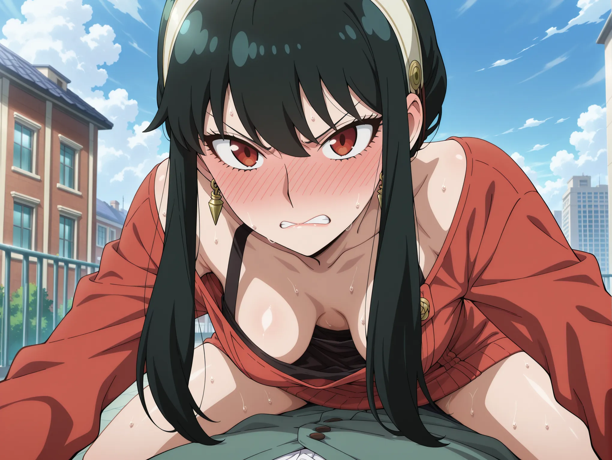 胸チラ