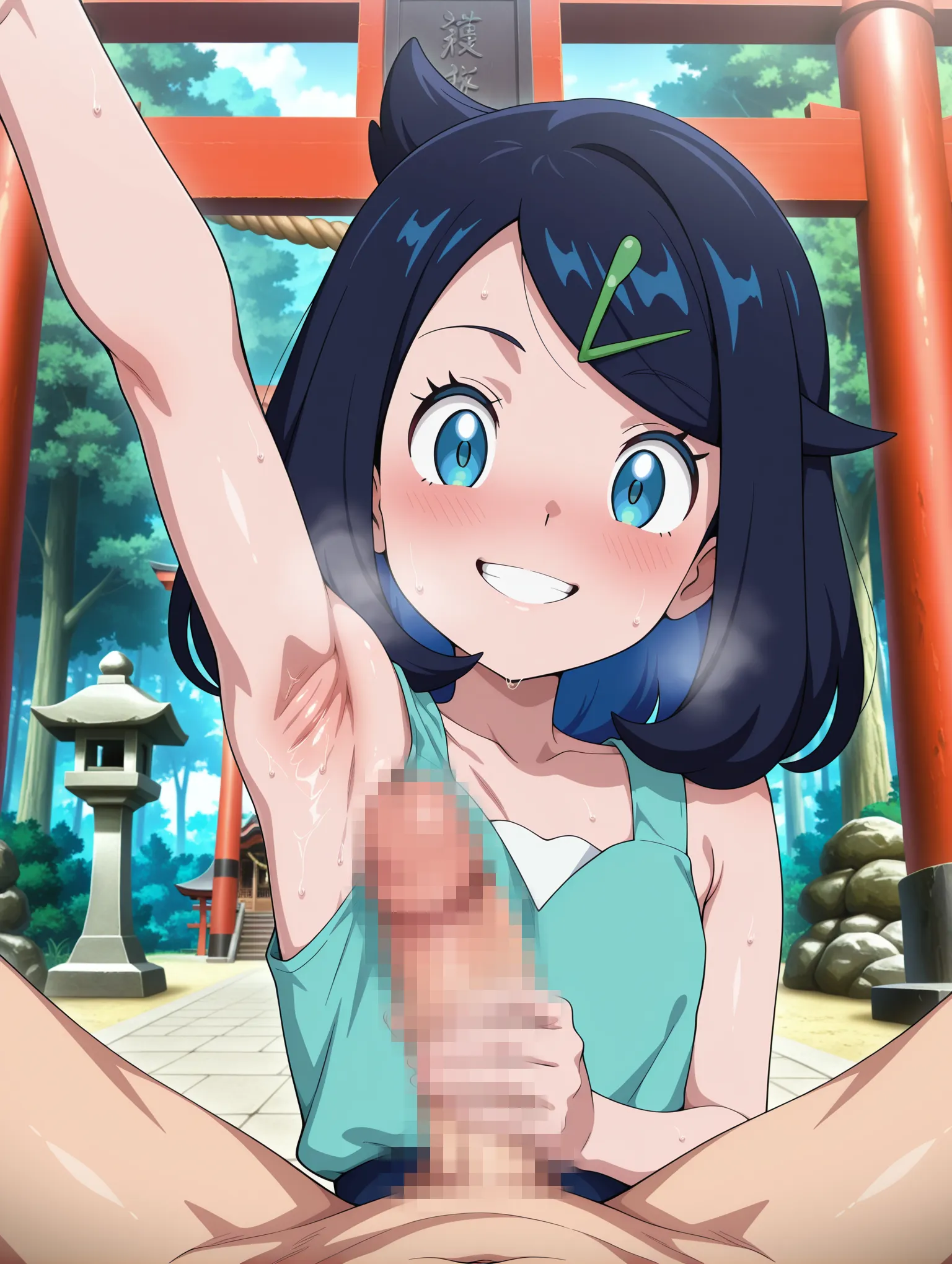 腋コキ