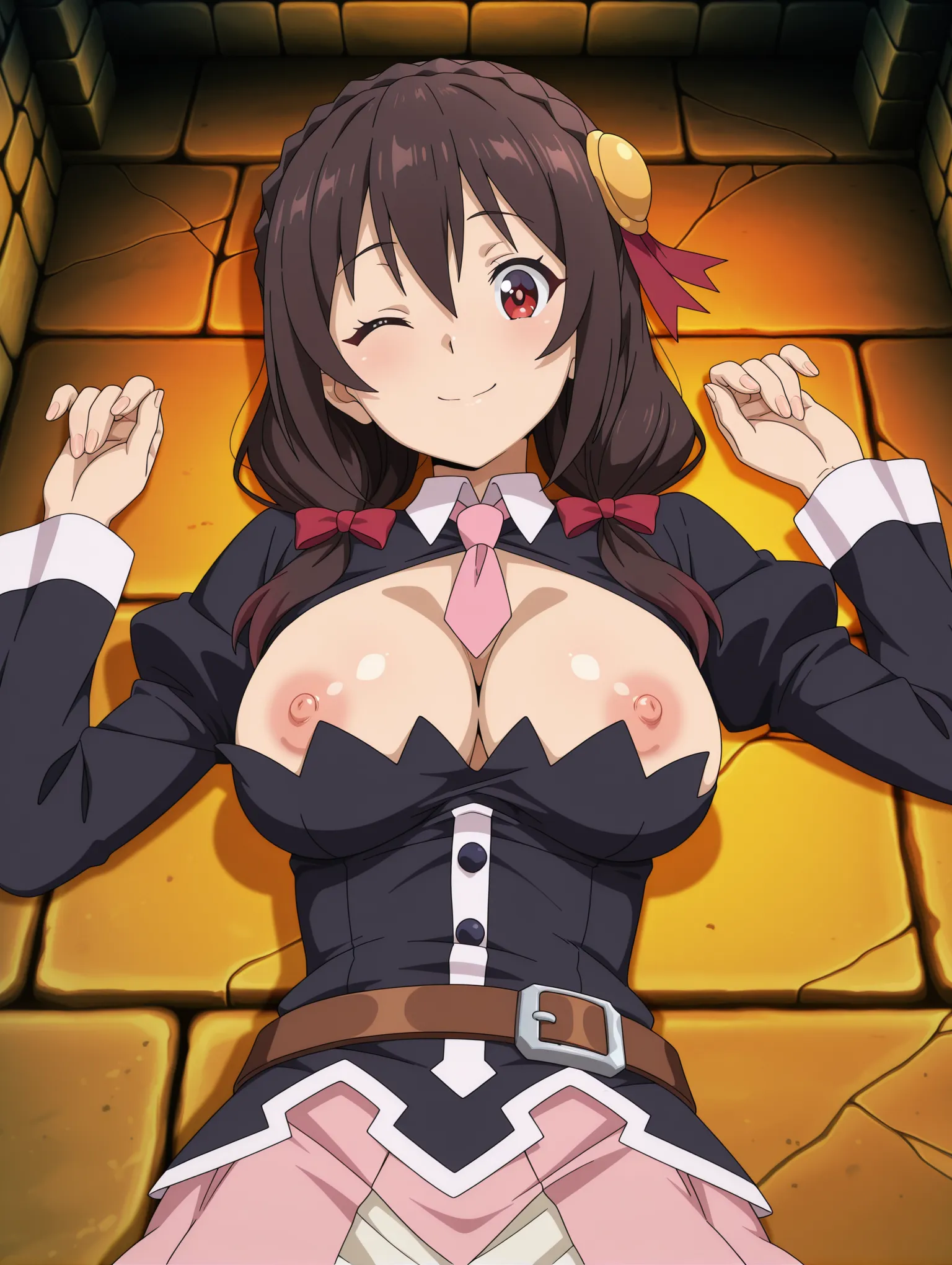 胸チラ