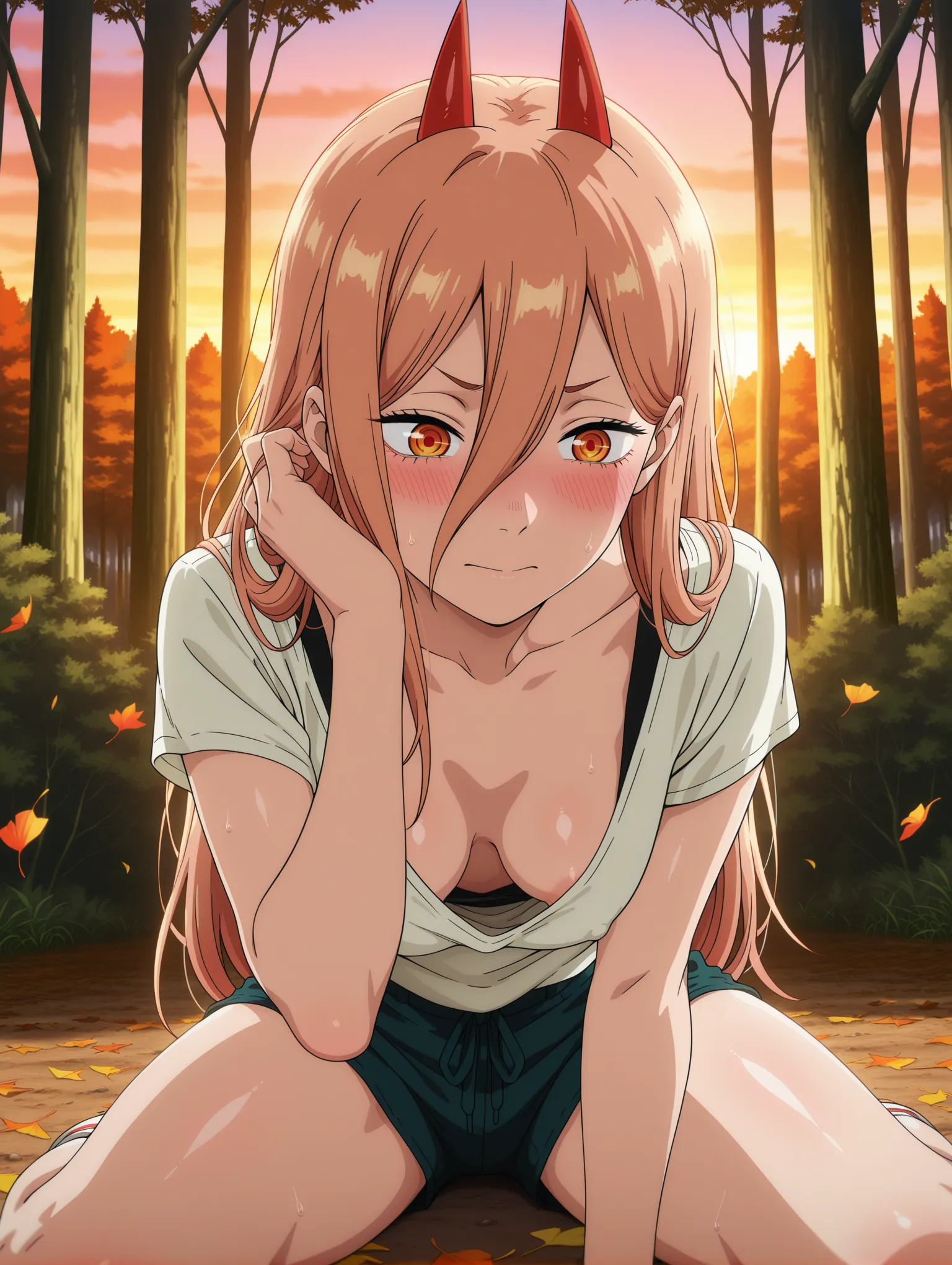 胸チラ