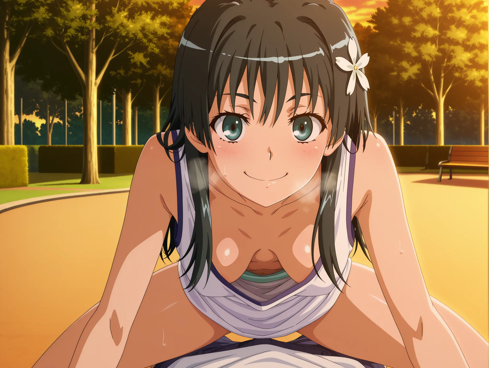 胸チラ