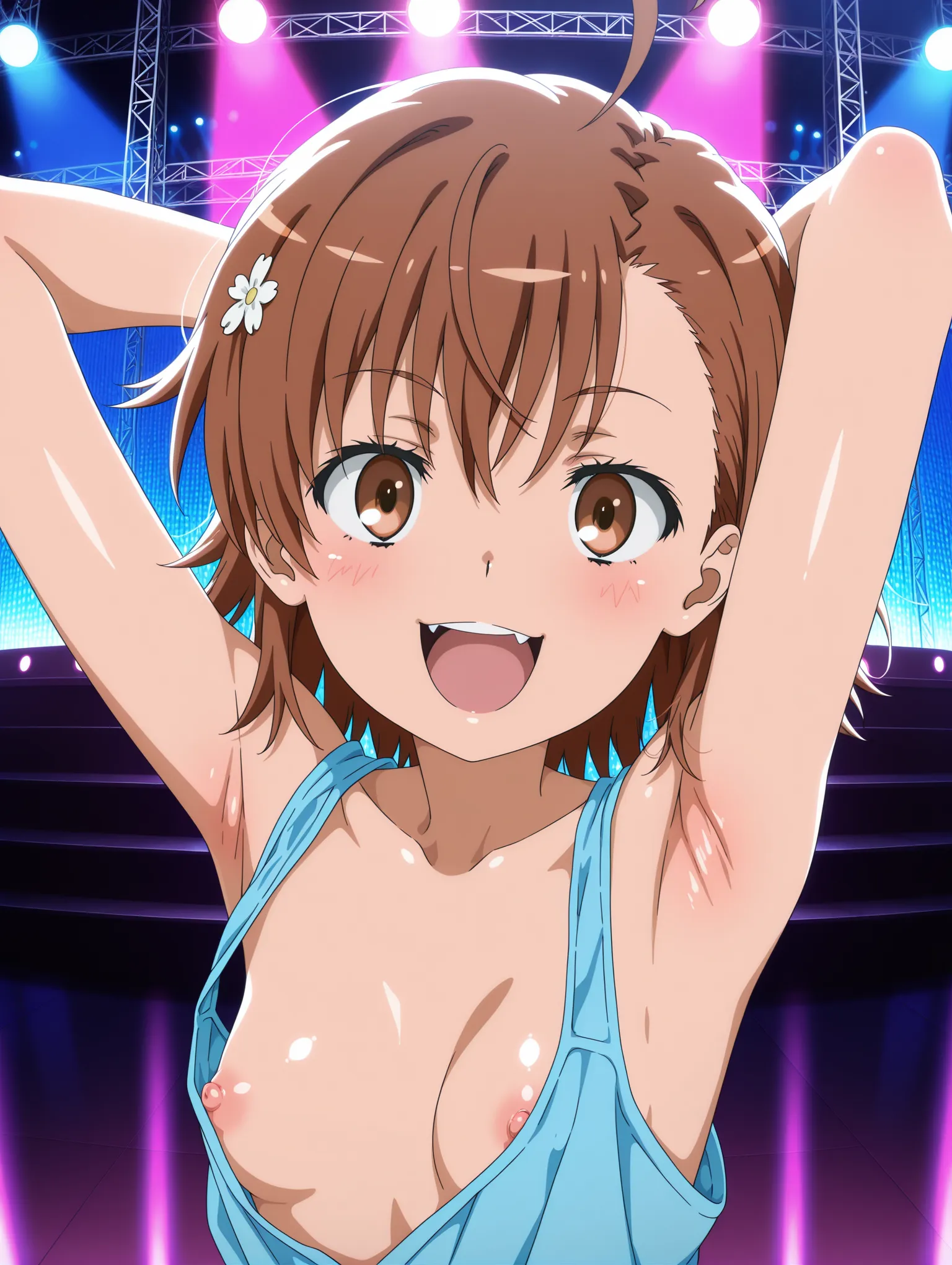 胸チラ