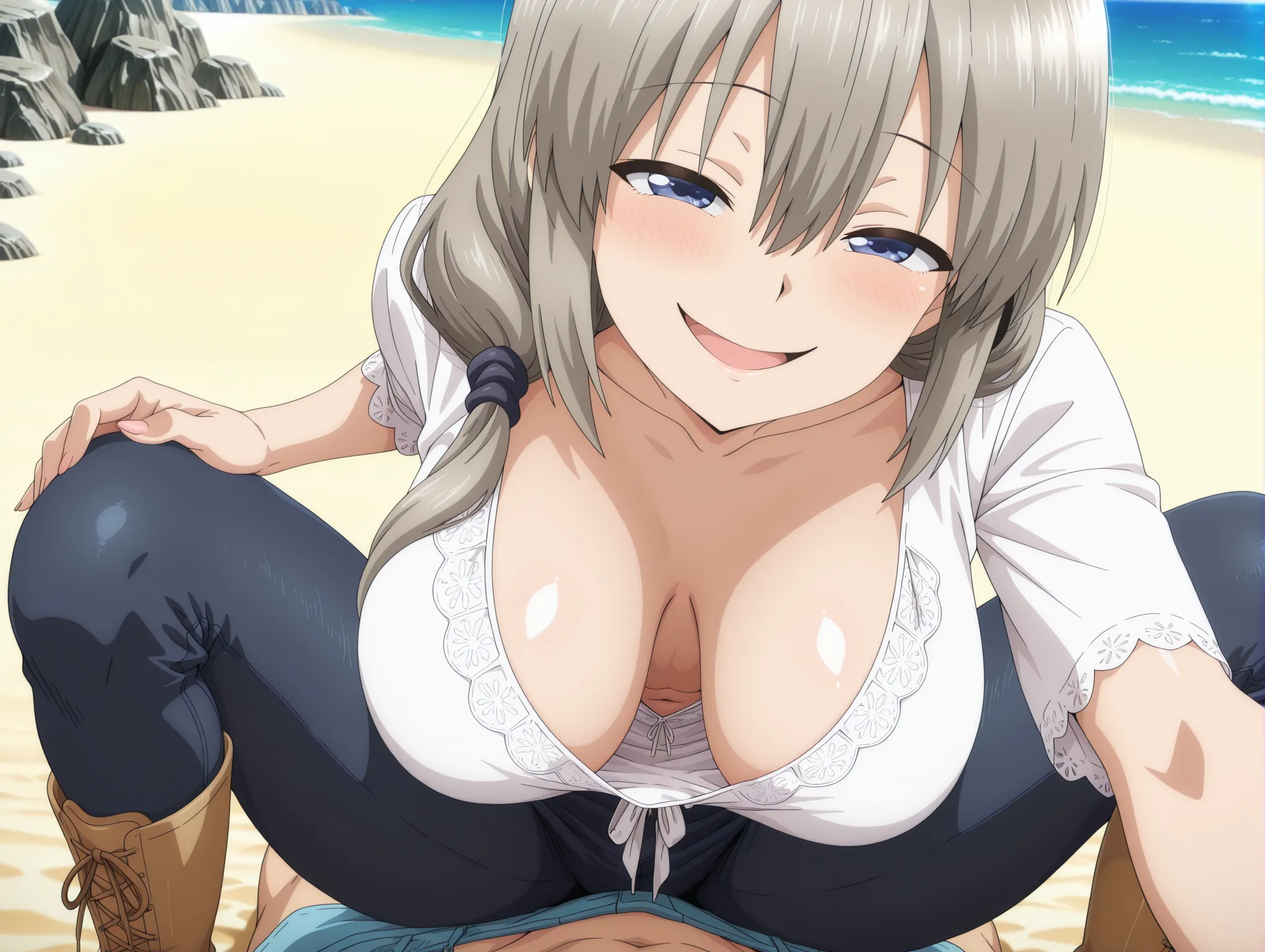 胸チラ
