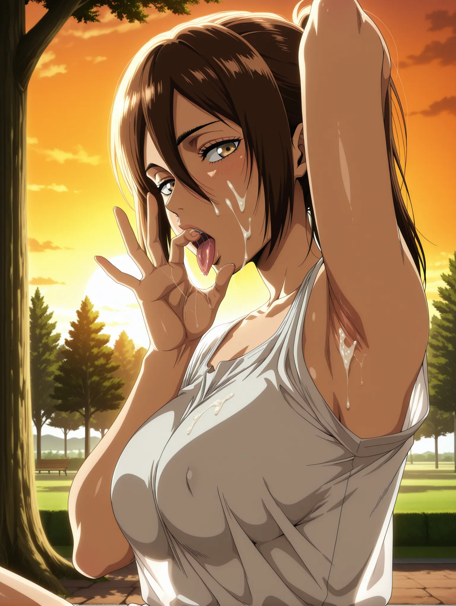 顔射