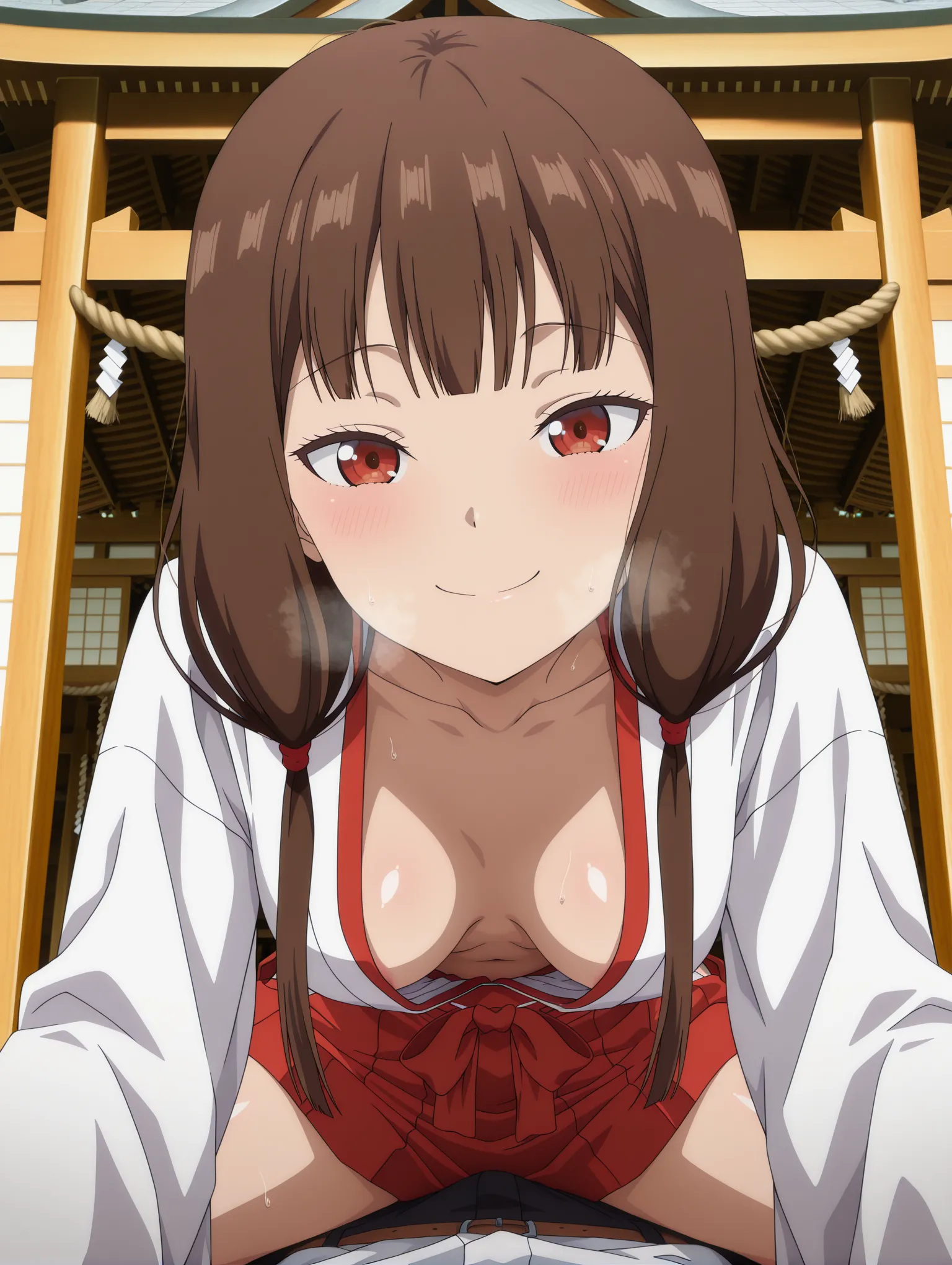 胸チラ