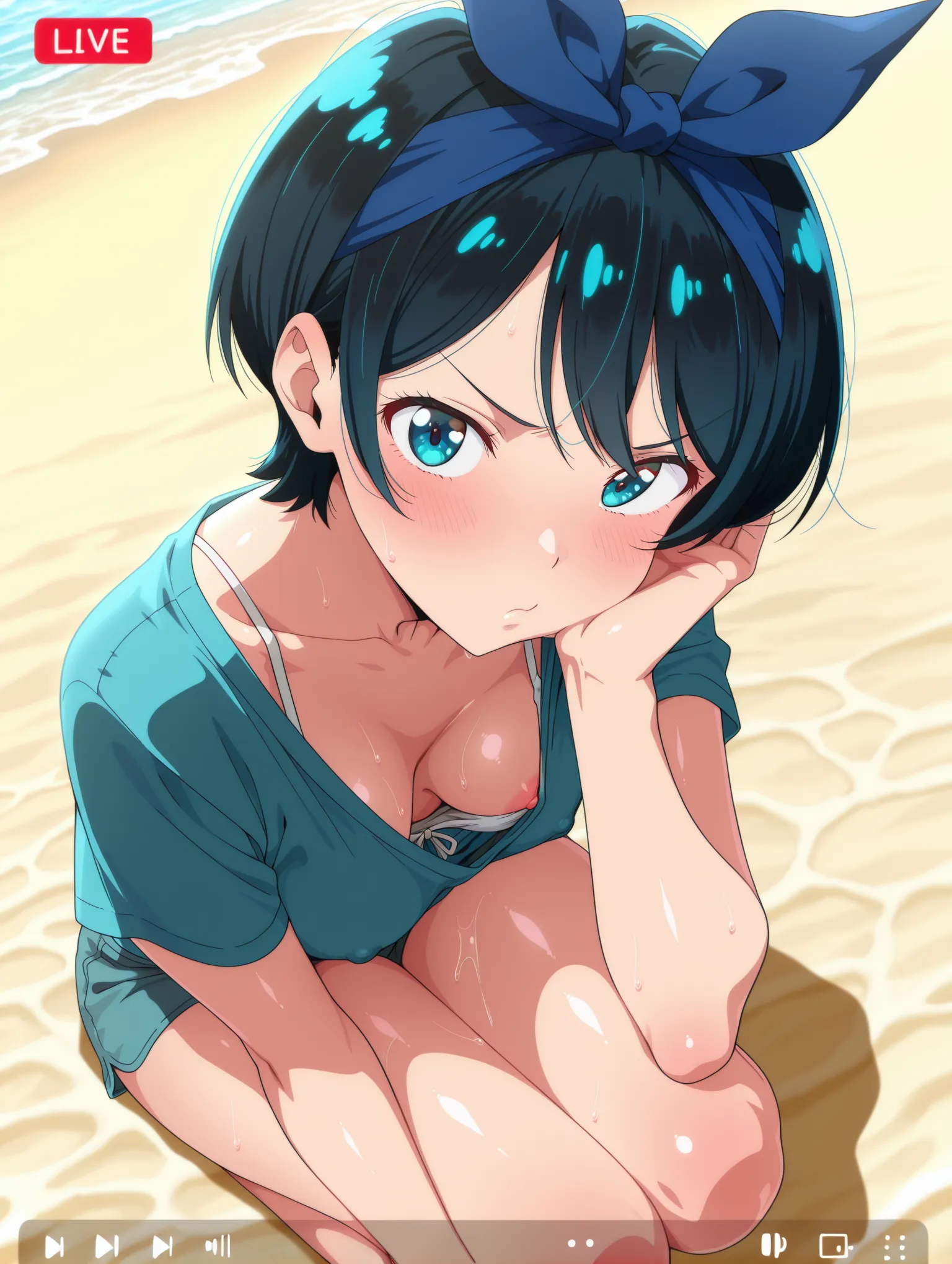 胸チラ