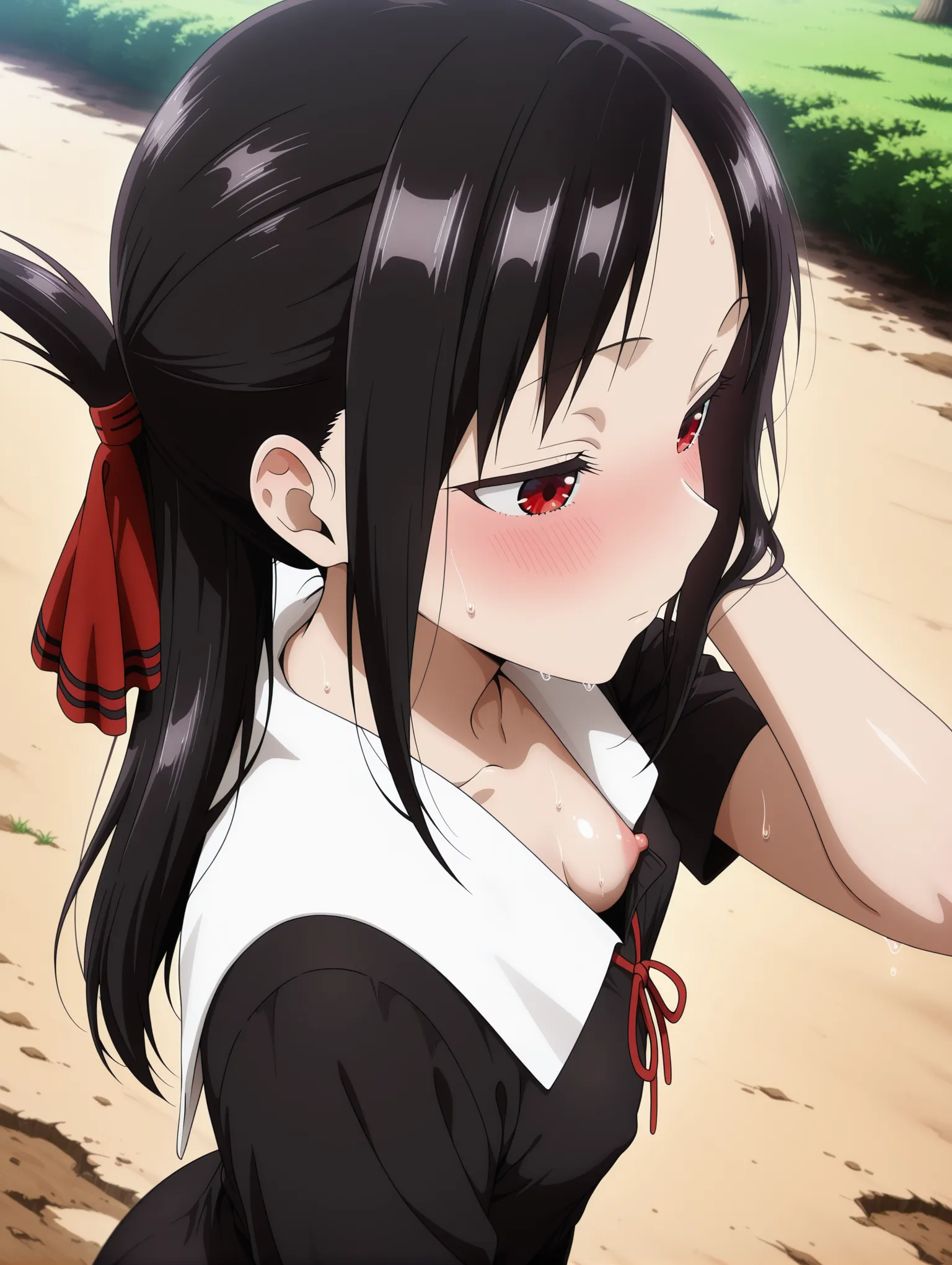 胸チラ