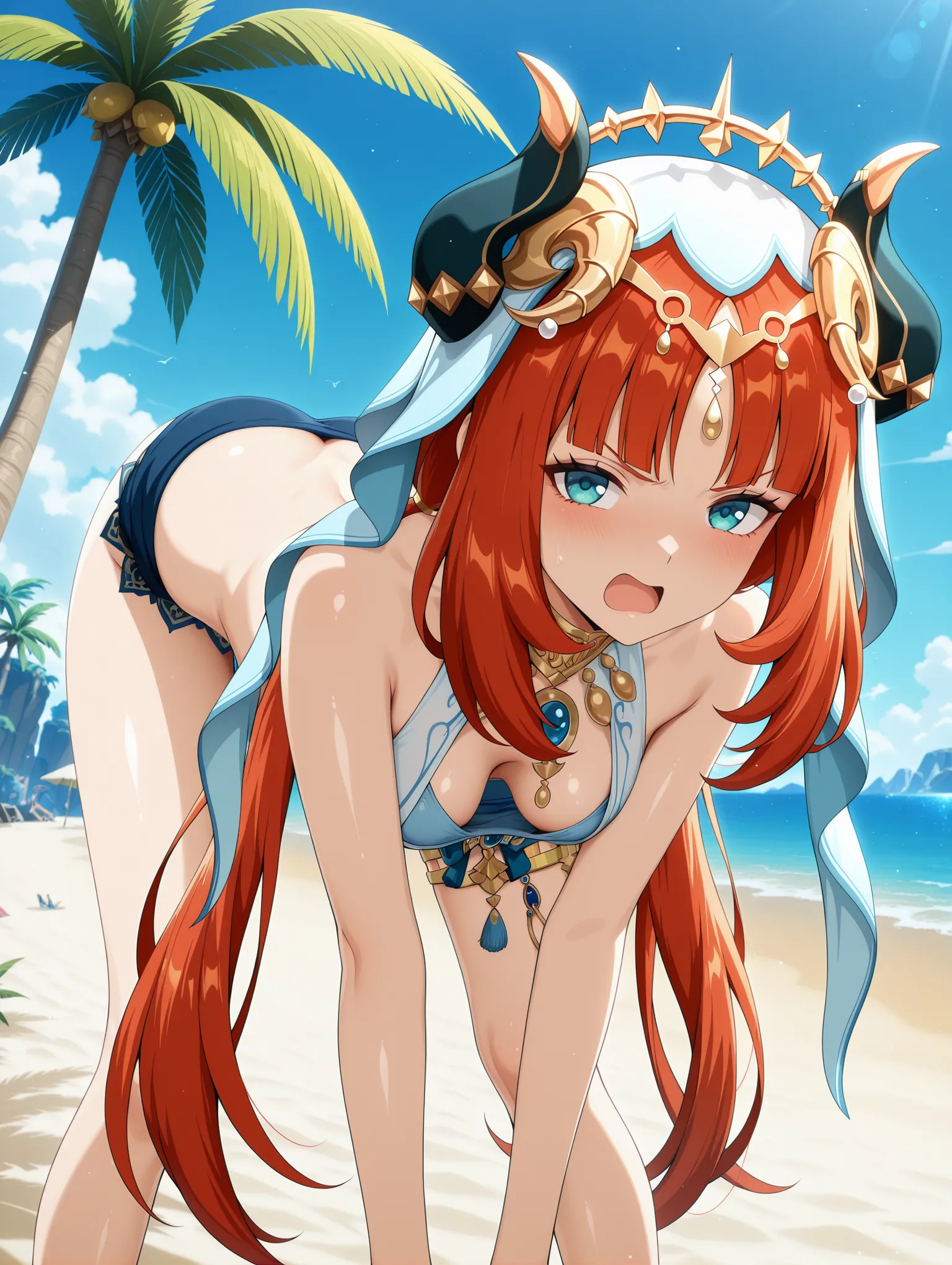 胸チラ