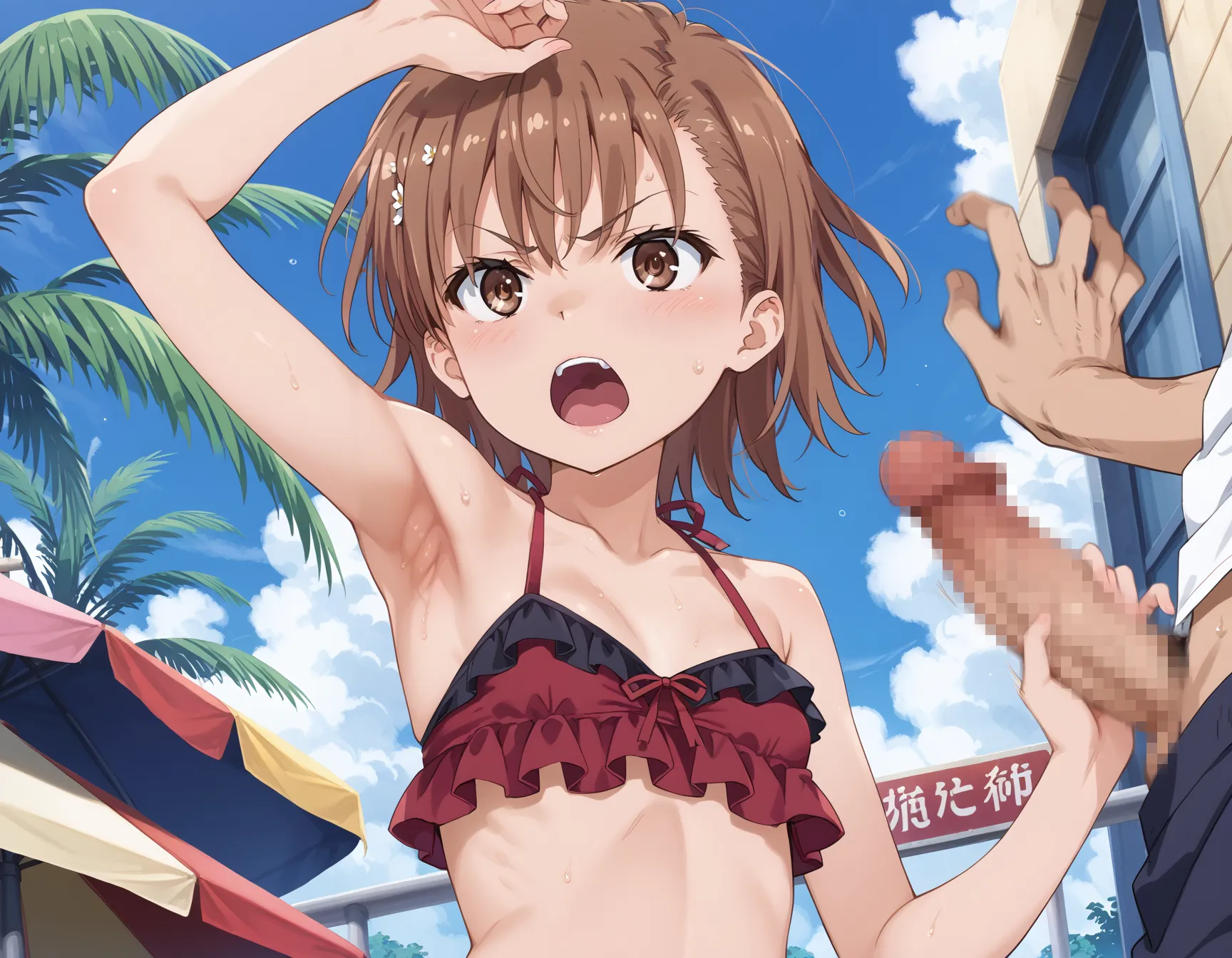 腋コキ