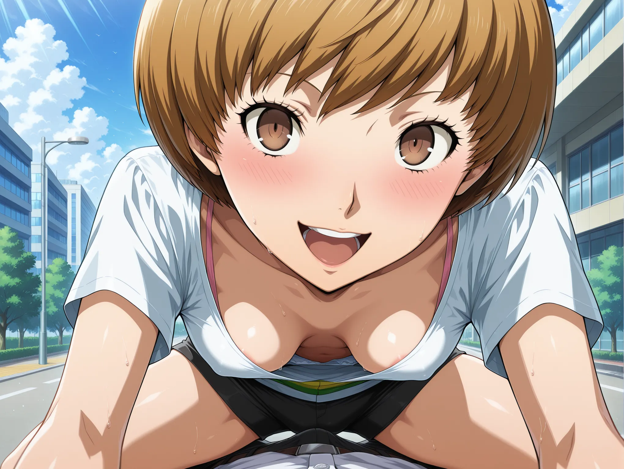 胸チラ
