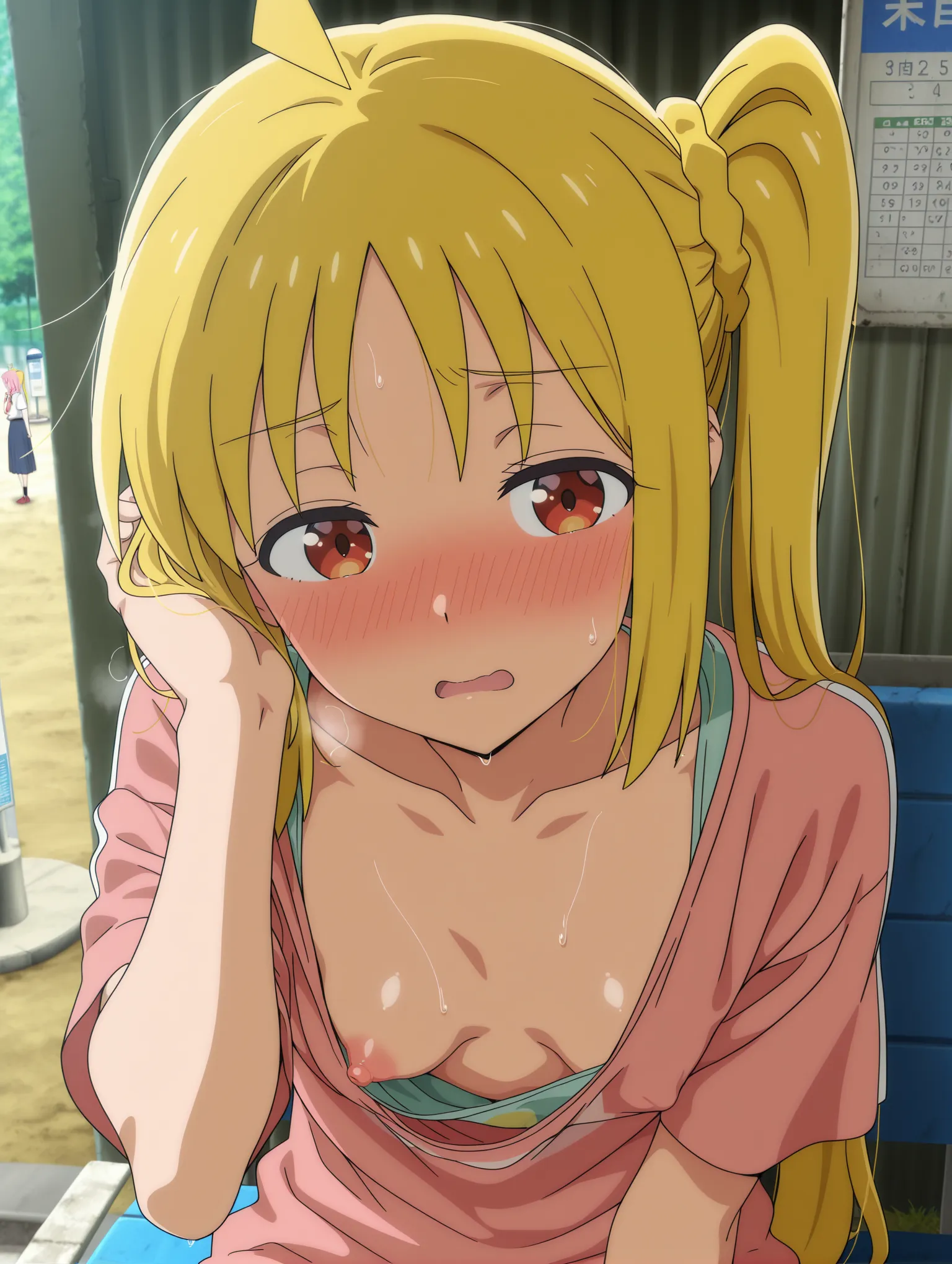 胸チラ