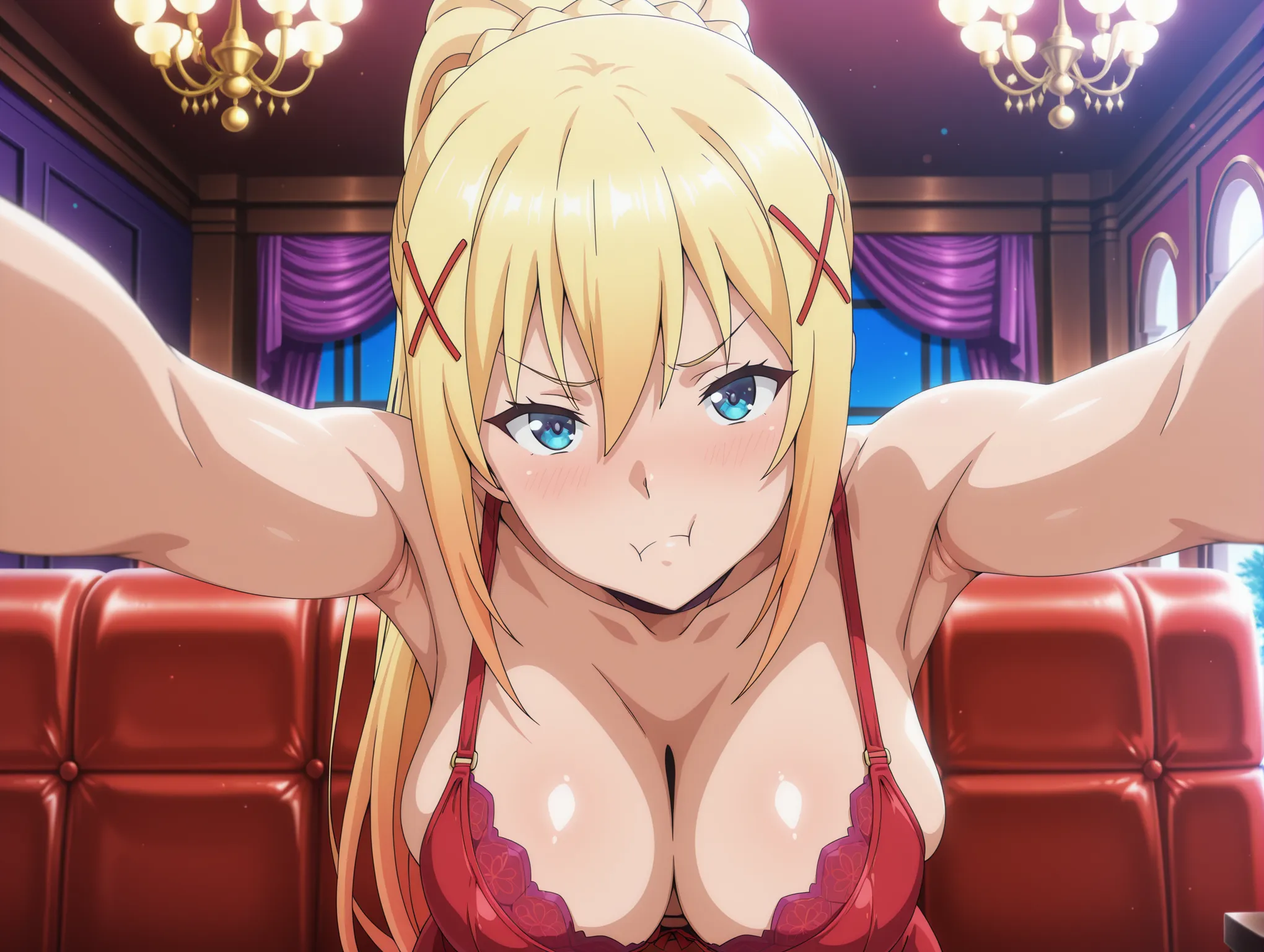 胸チラ