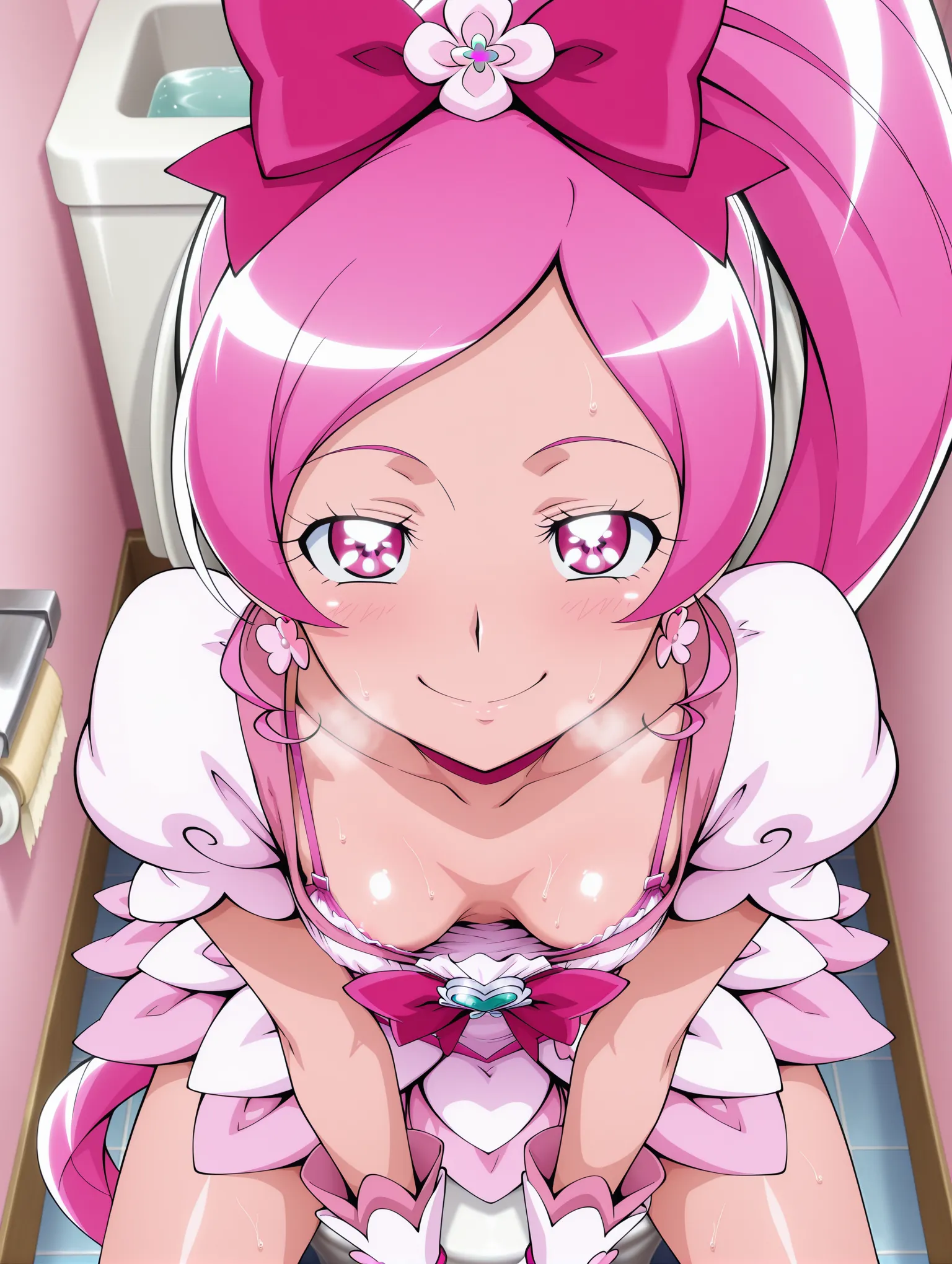 胸チラ