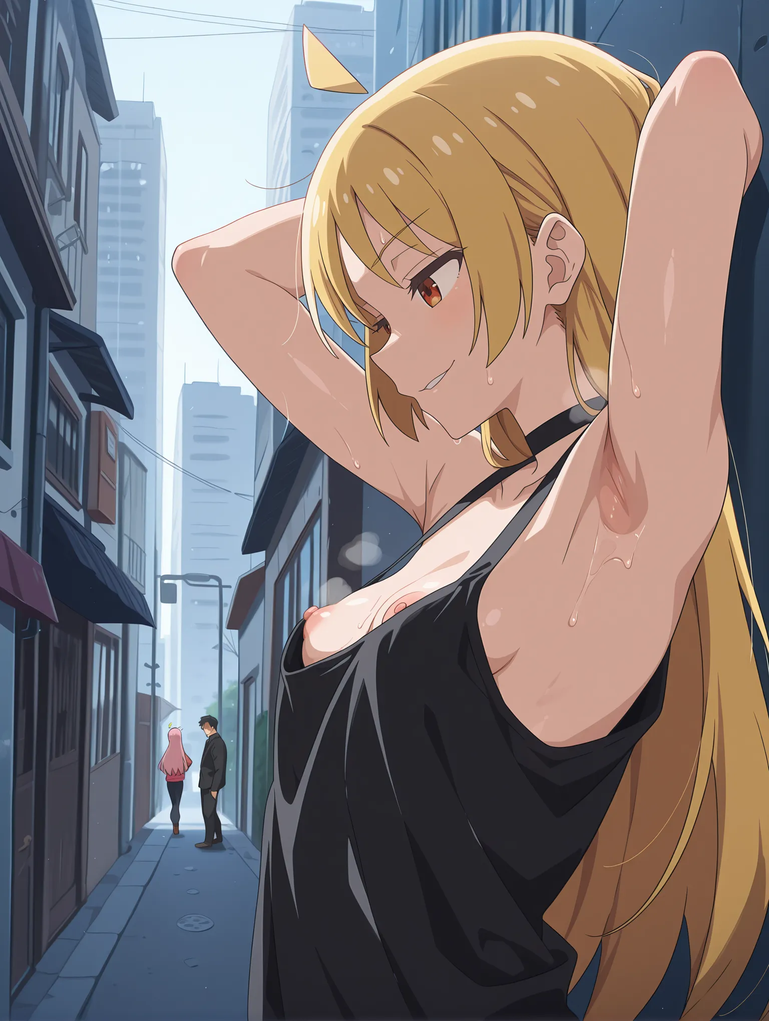 胸チラ