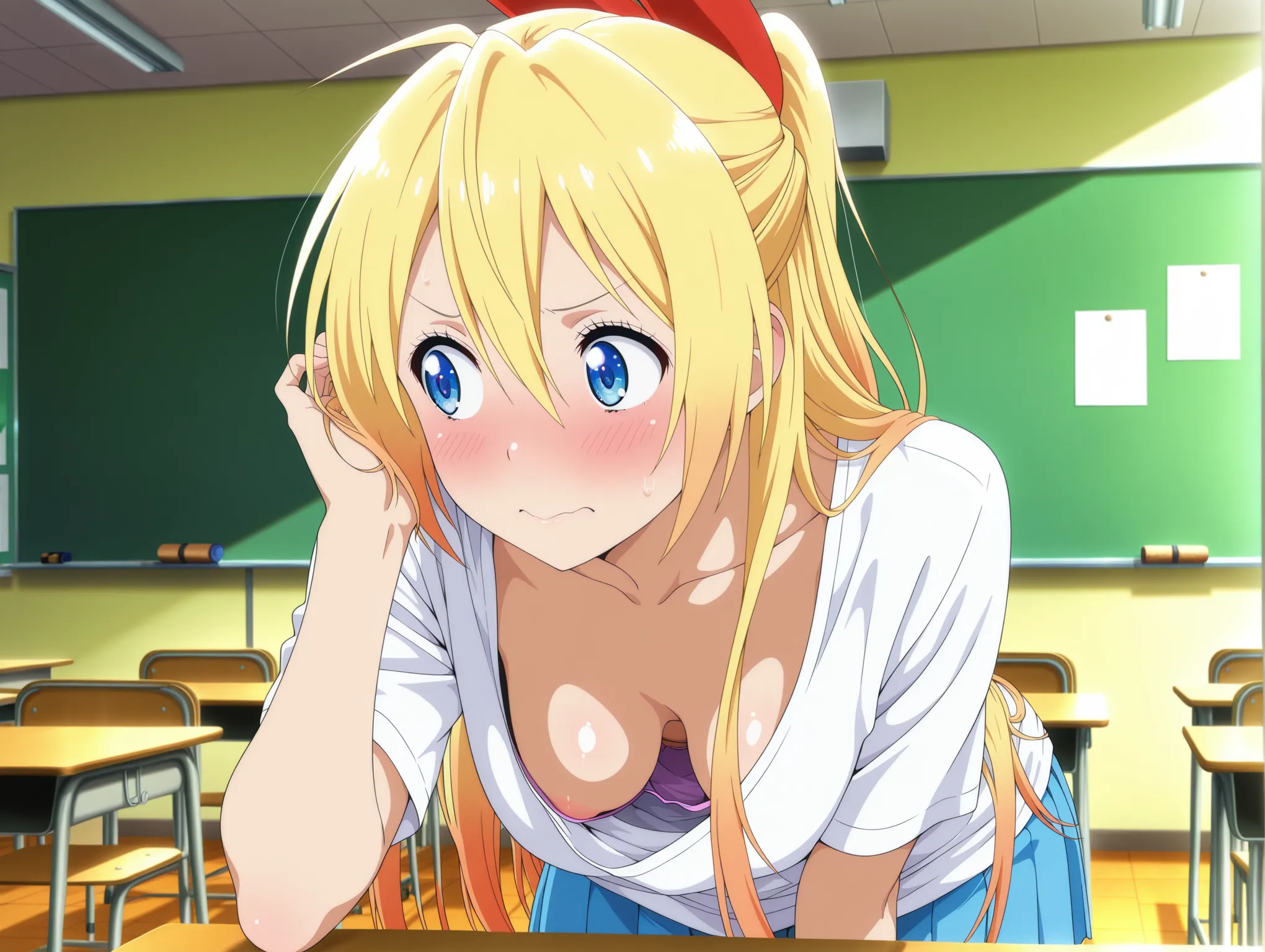 胸チラ