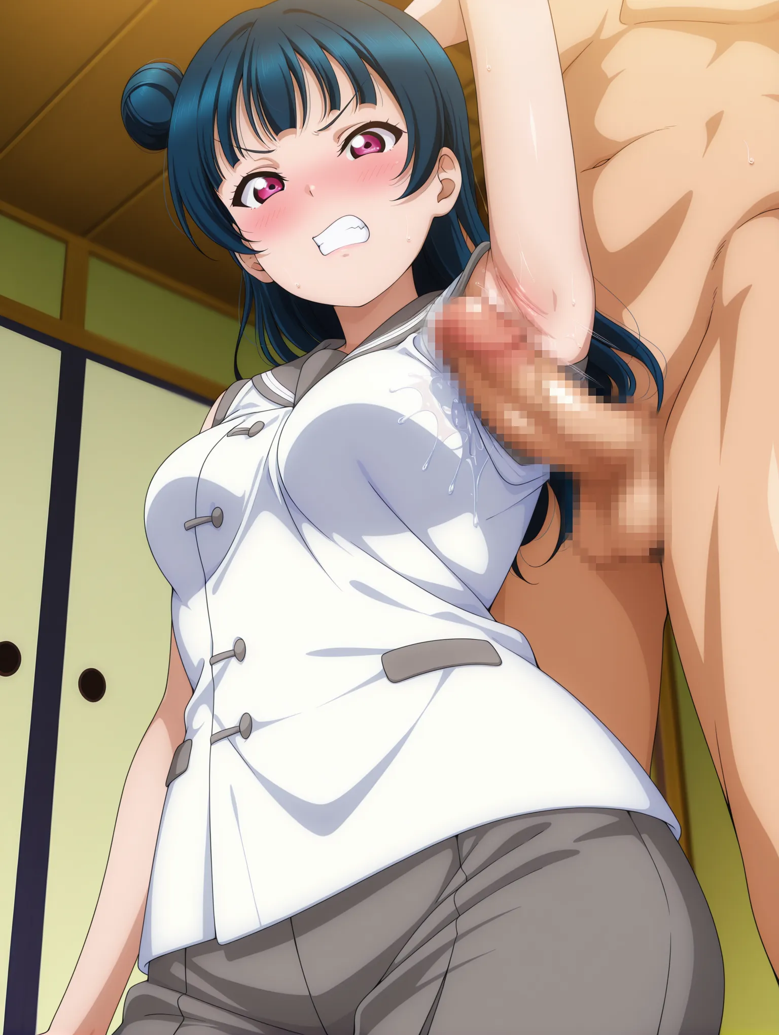 腋コキ
