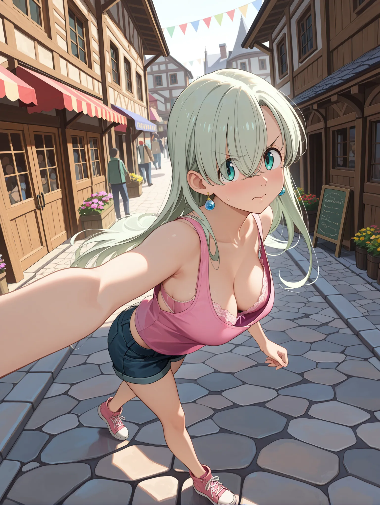 胸チラ