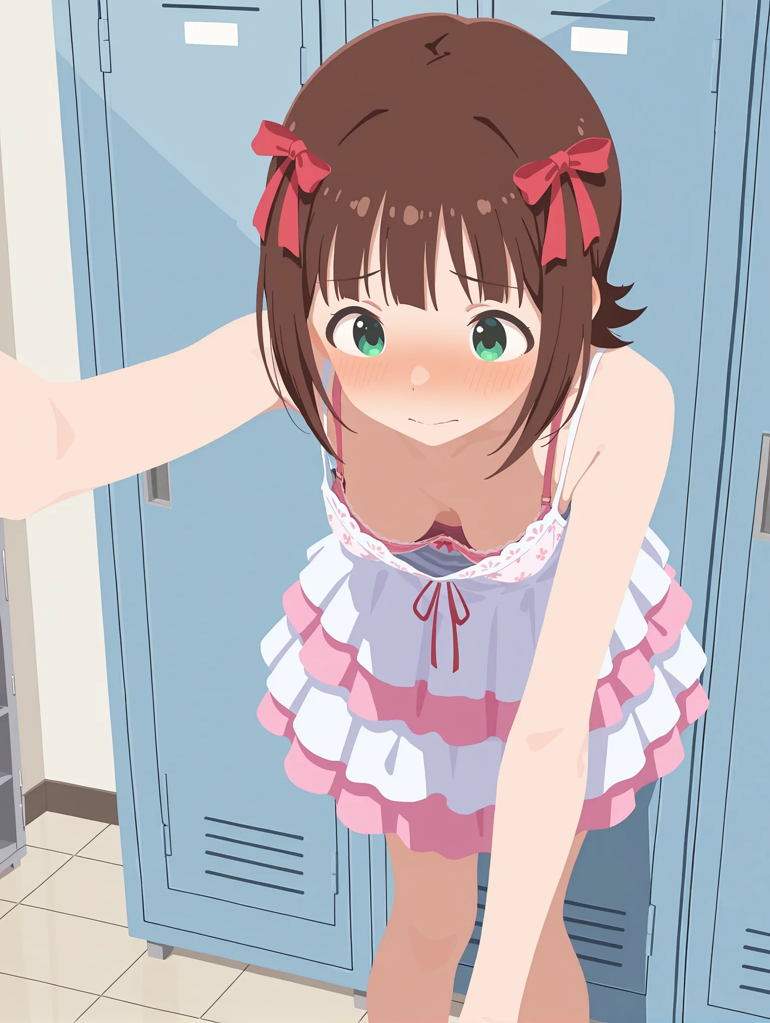 胸チラ